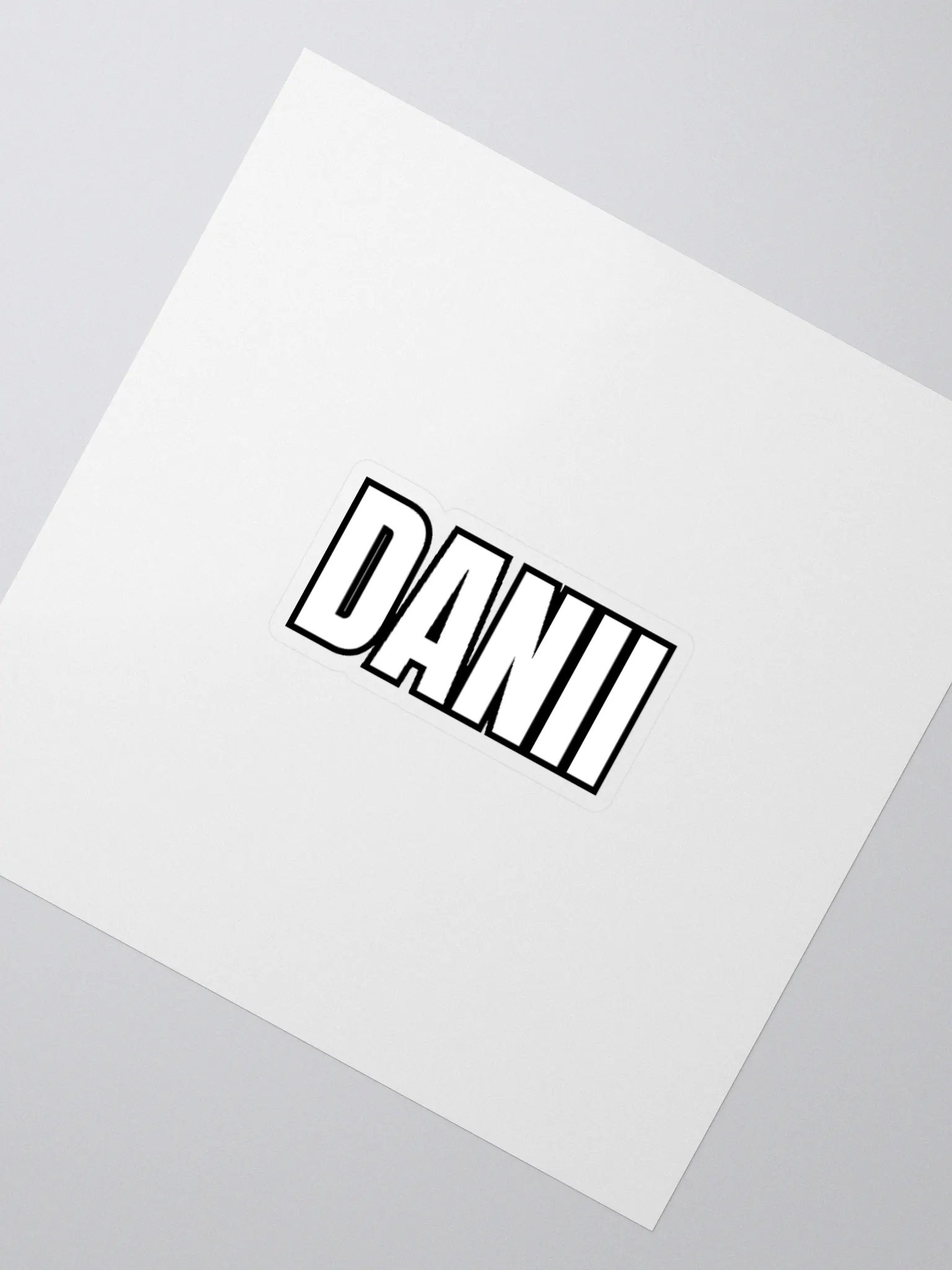 DANII WHITE BLACK STICKER product image (8)