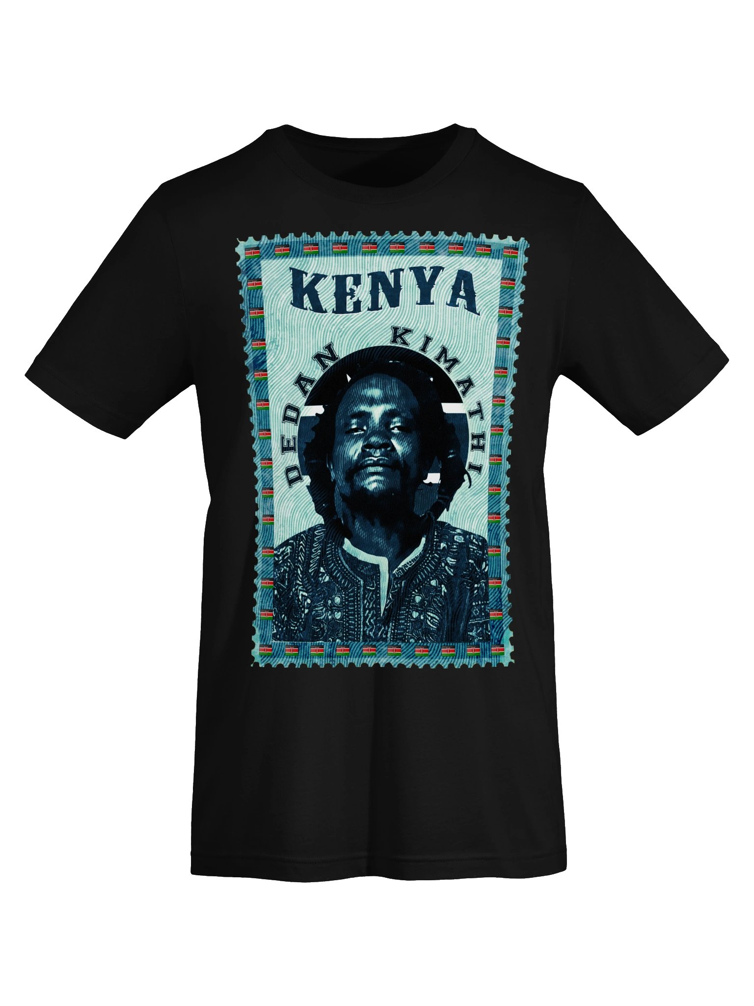 Dedan Kimathi Vintage Postage Stamp T-Shirt | Kenya Mau Mau History Tee | Pan-African Kenya Freedom Fighter product image (6)