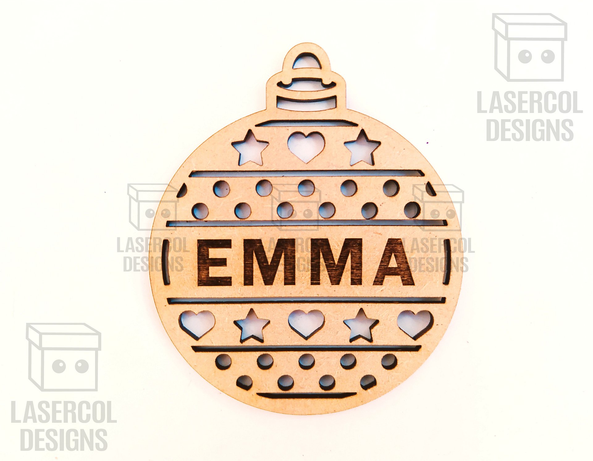 Christmas Ornaments (Ready to Personalize) - Laser Cut Files product image (4)