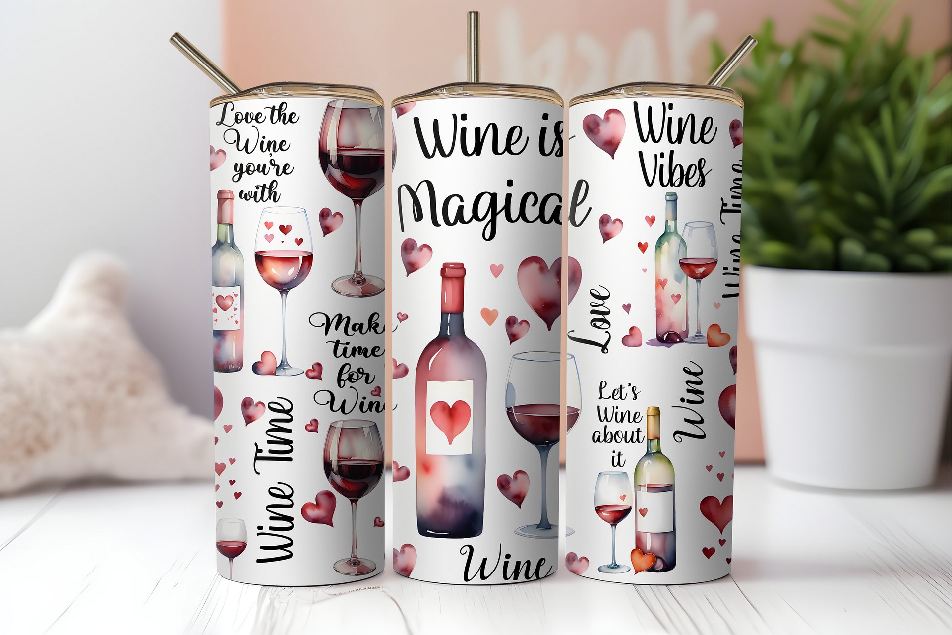 Heartfelt Cheers Stainless Steel Tumbler product image (2)