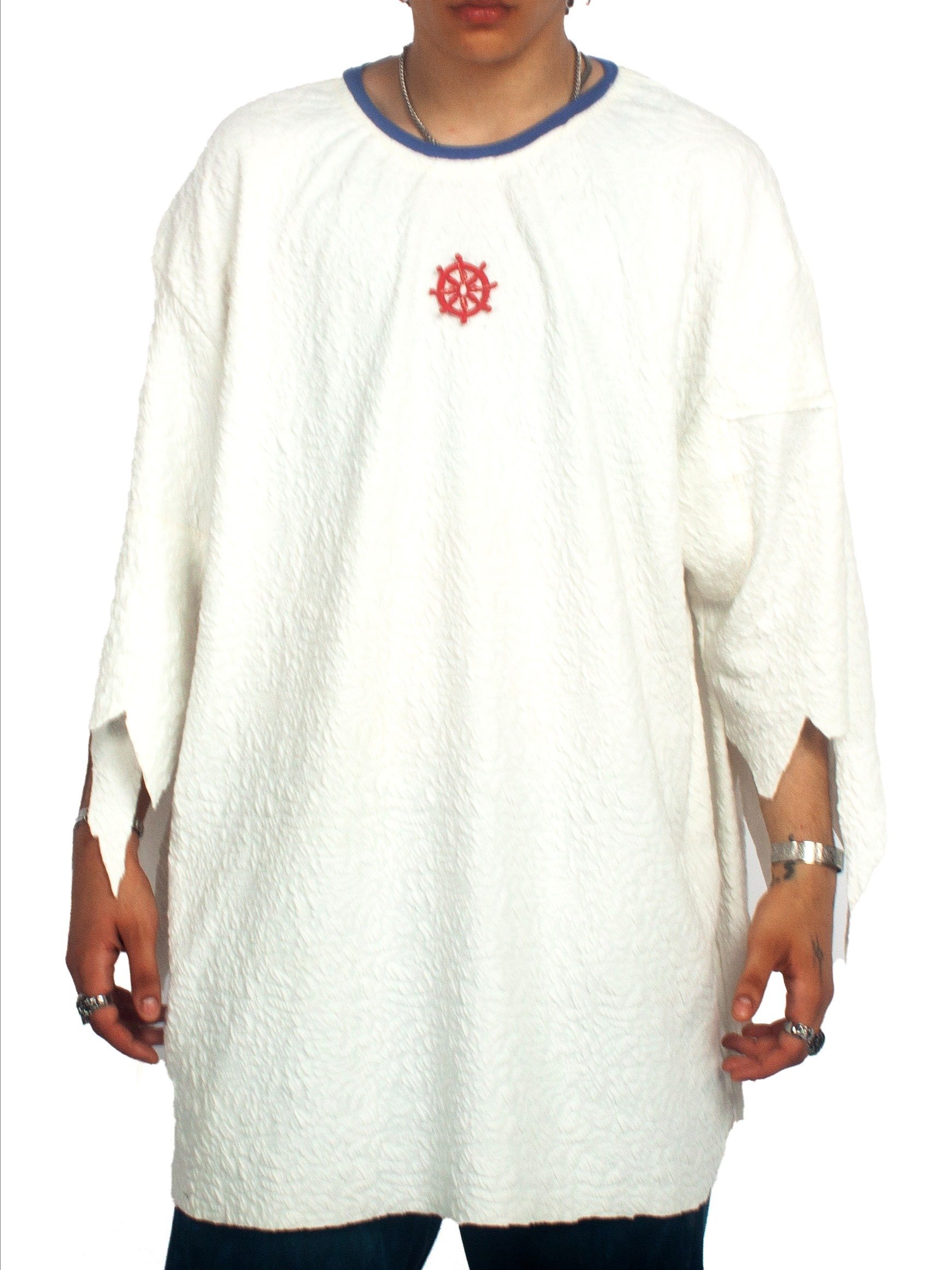 PORTRAIT SLEEVE TEE - LARGE - WHITE - MID SLEEVE product image (1)