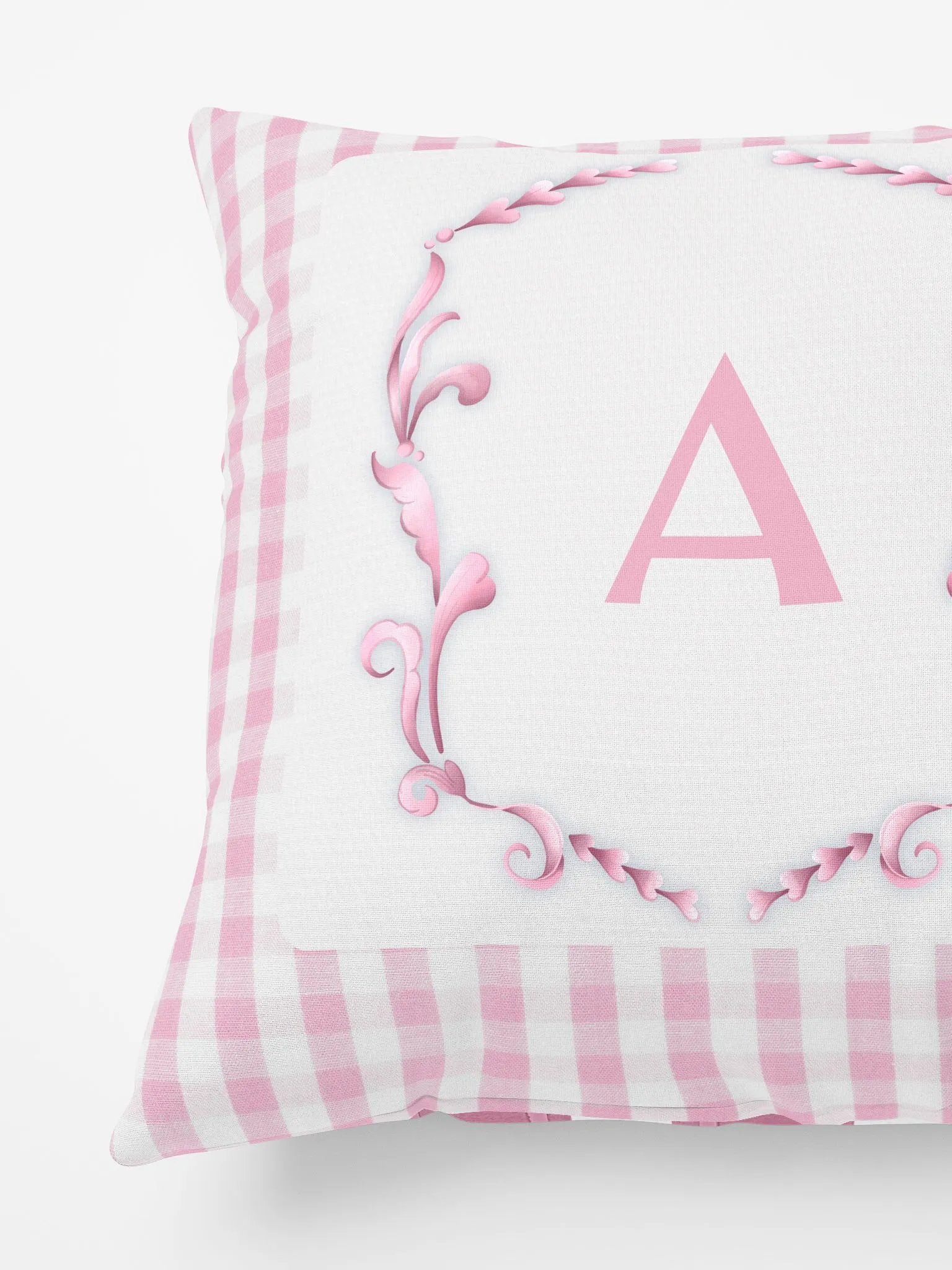 Pink Preppy Charm Pillow A product image (3)