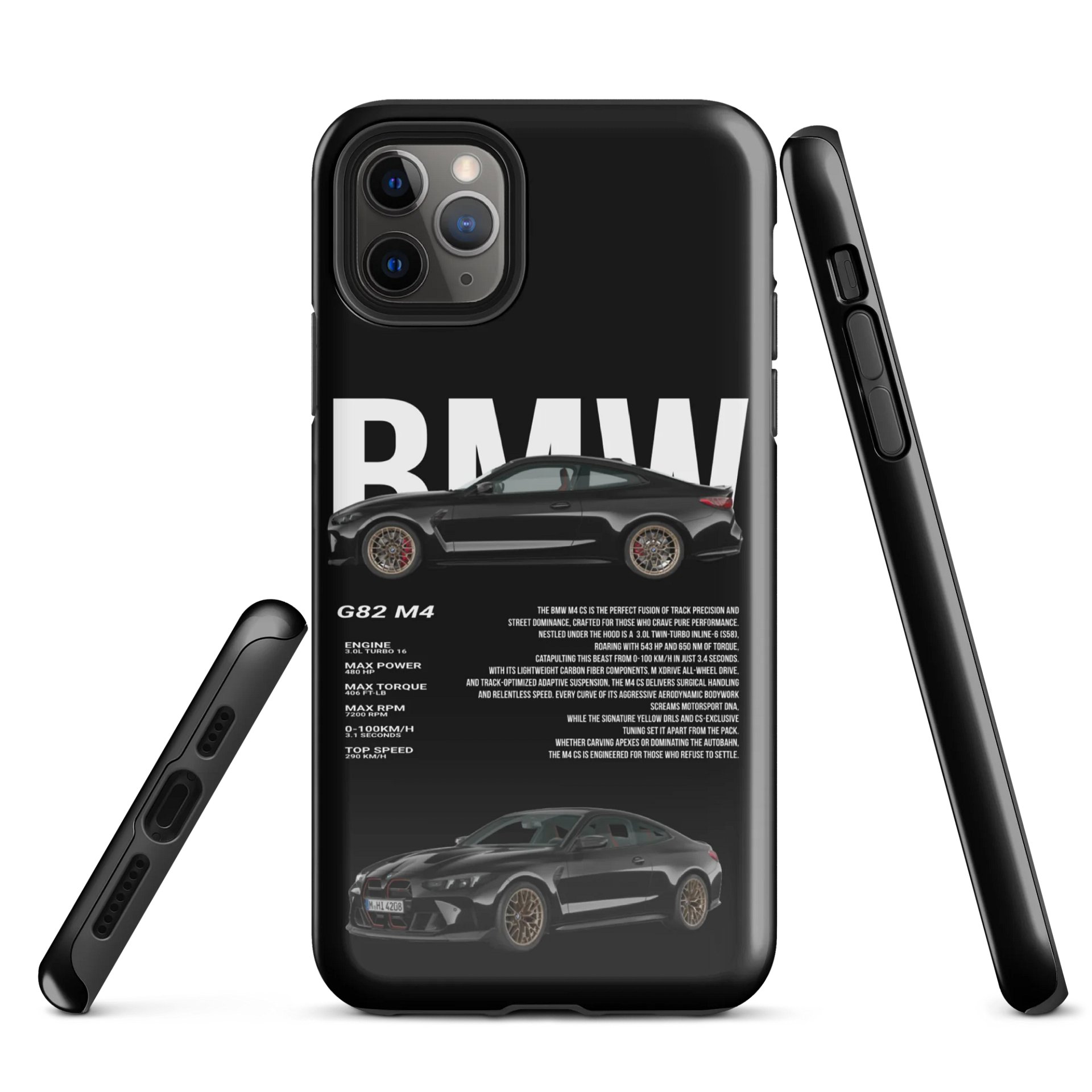 BMW G82 M4 iPhone Case – Shockproof Slim Fit Cover for iPhone – Car Enthusiast Gift Design product image (1)
