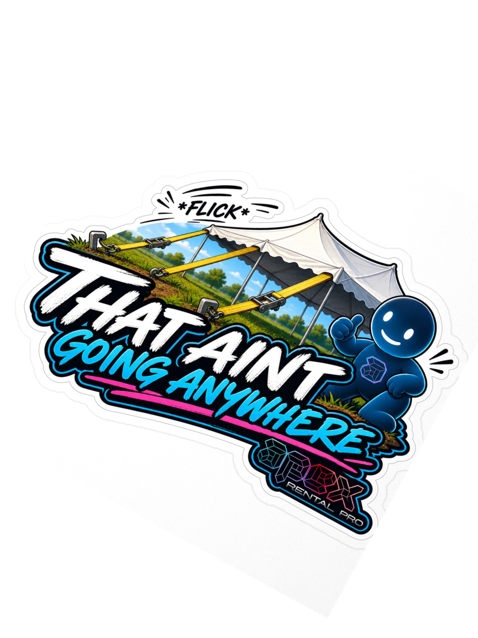That Ain’t Going Anywhere Kiss Cut Sticker product image (2)