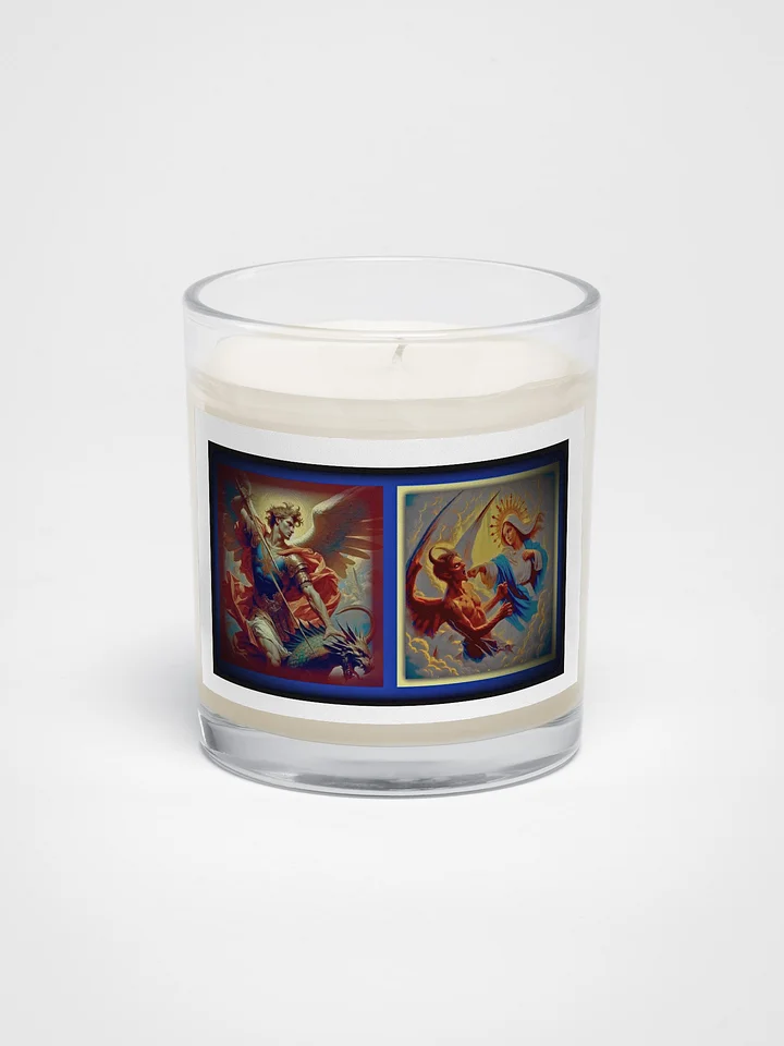 Saint Michael and the Blessed Virgin Mary Candle product image (1)