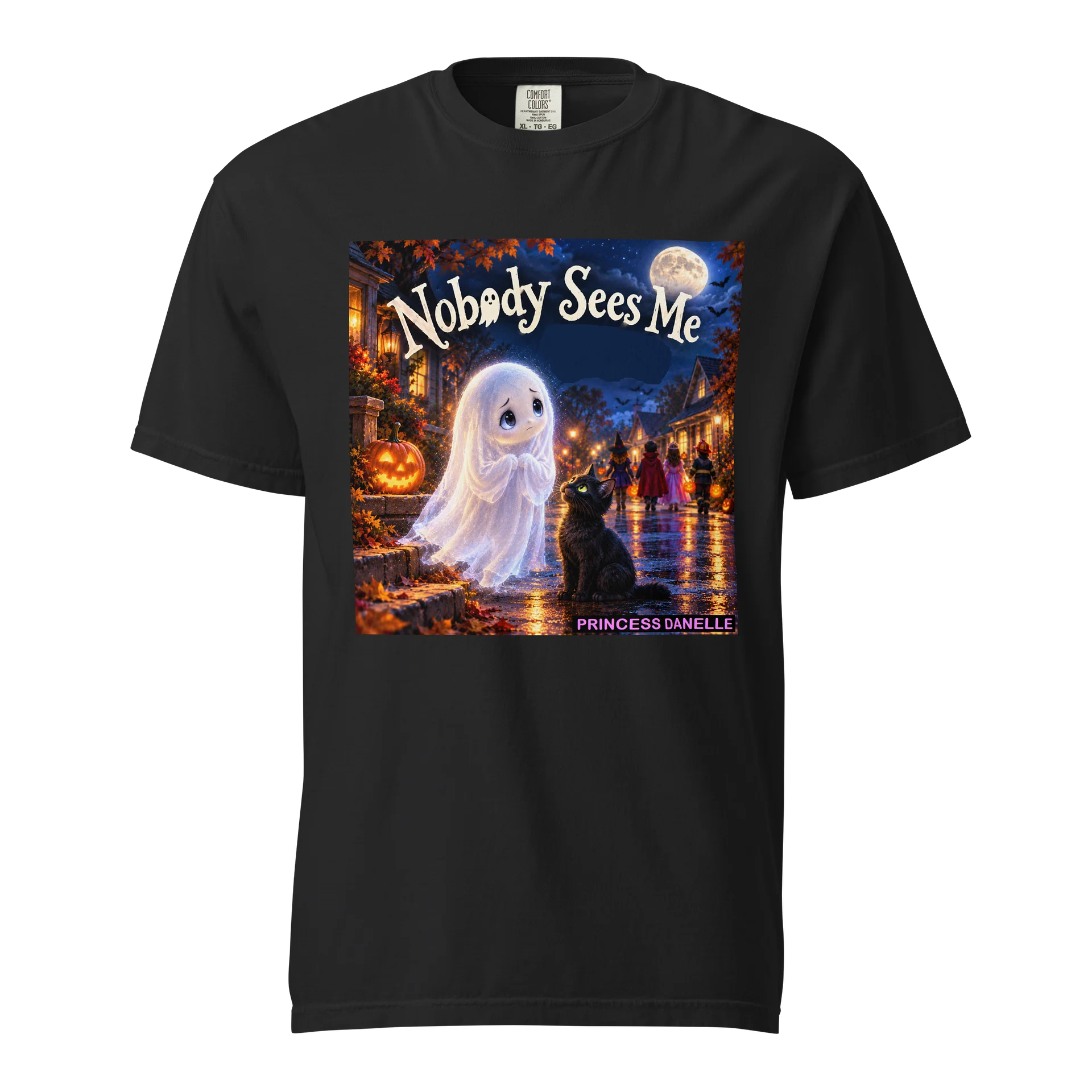 Nobody Sees Me Halloween Ghost Tee product image (1)