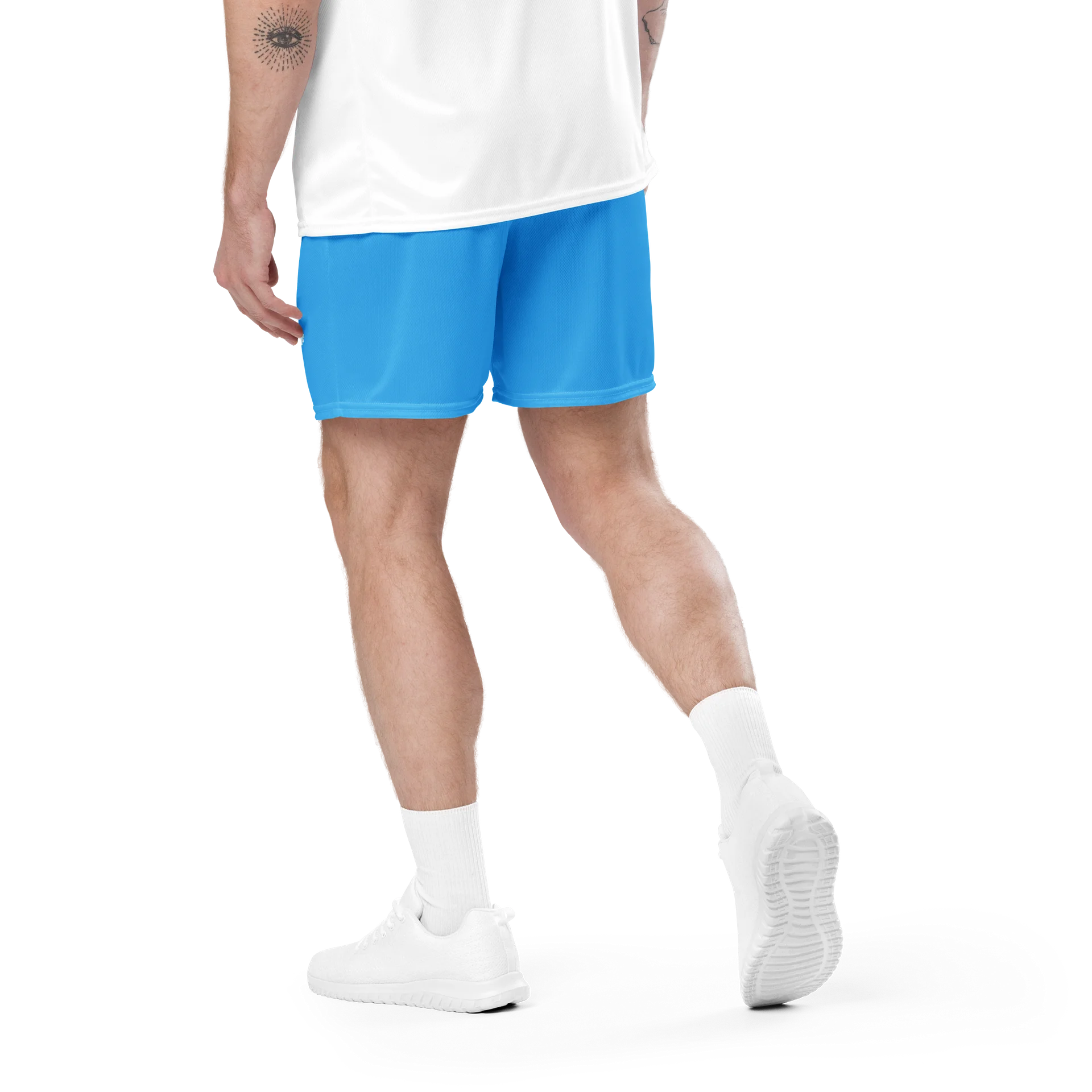 His House Mens Performance Mesh Shorts - Blue Sky product image (2)