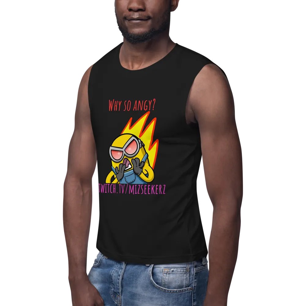 Men's Why So Angy Muscle Tank product image (8)
