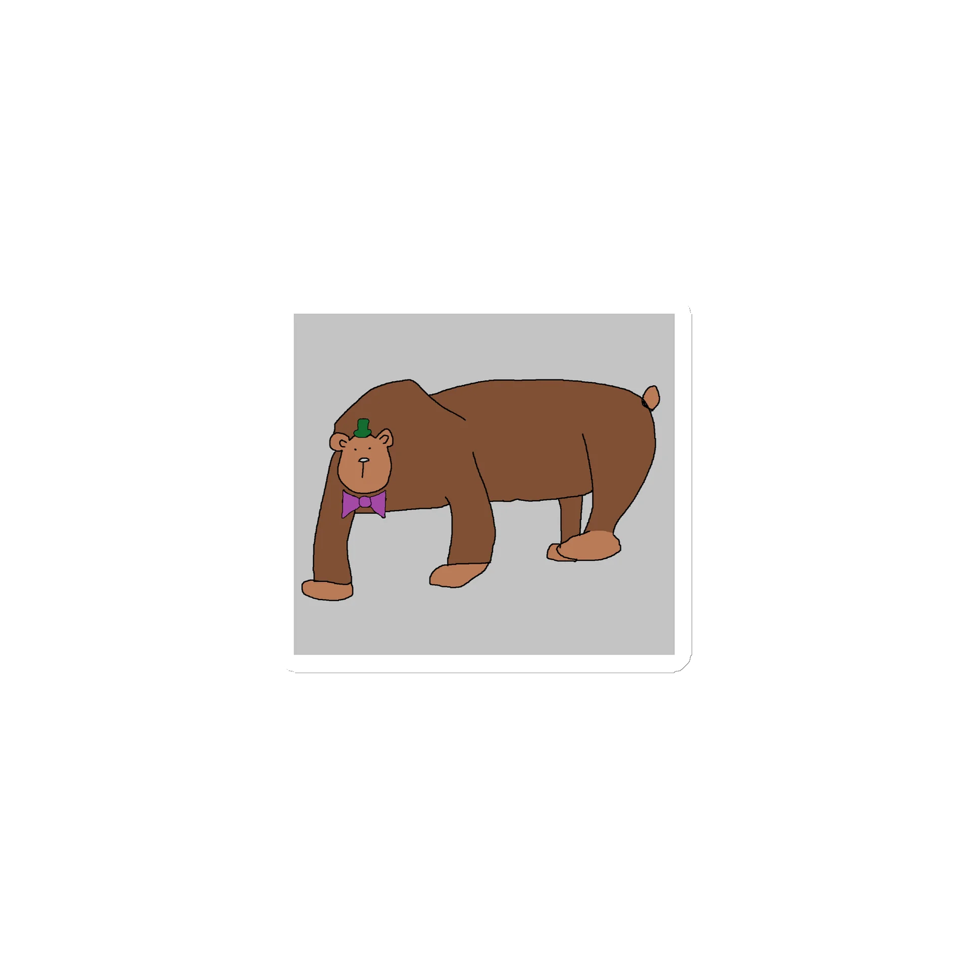Fat Bear Magnet product image (1)