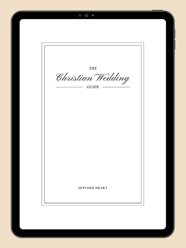 The Christian Wedding Guide (Digital PDF) & Google Sheet Planner product image (1)