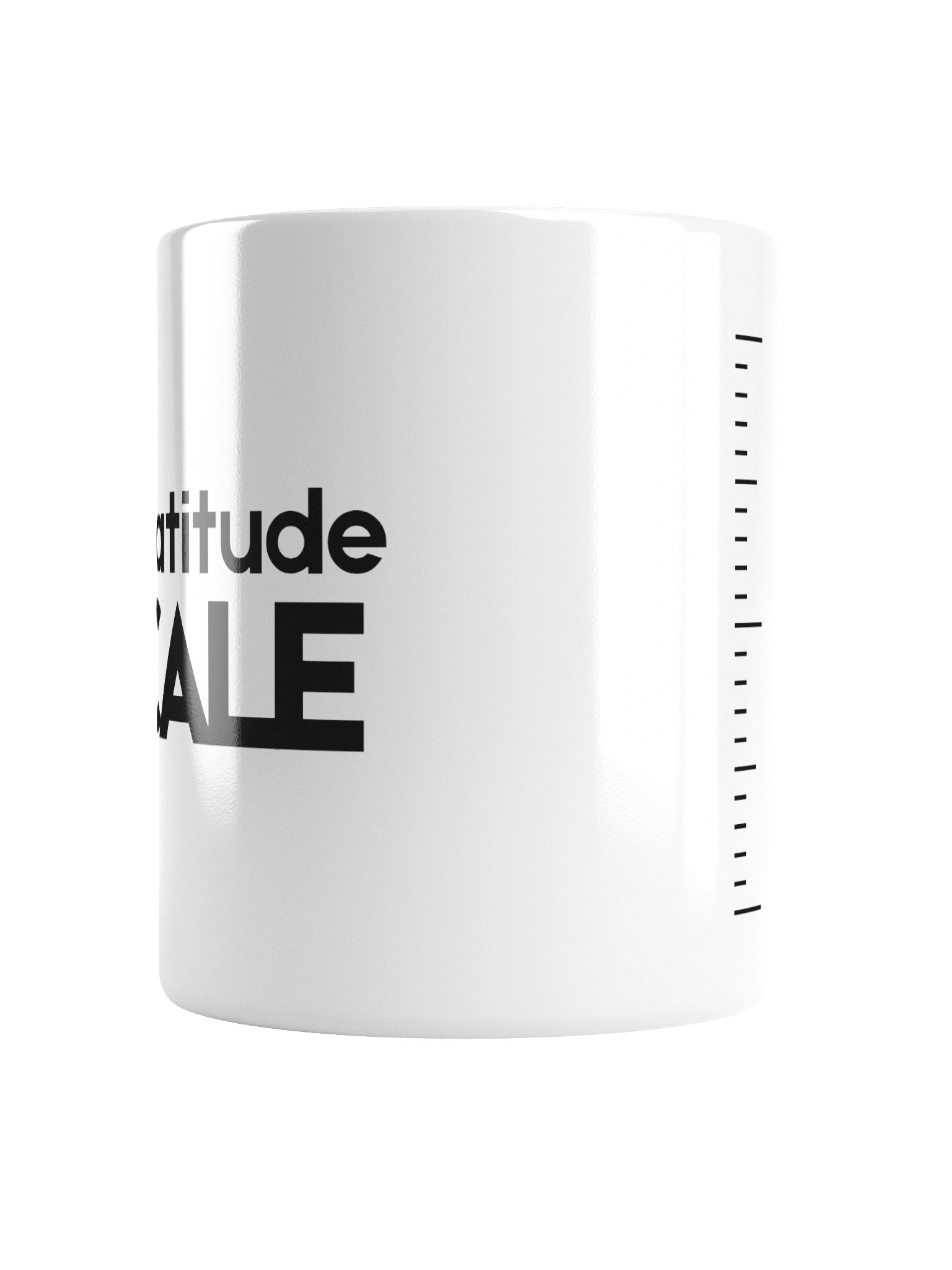 Gratitude Scale Mug - Romantic Coffee Gift - Minimalist Shared Living Humour product image (2)
