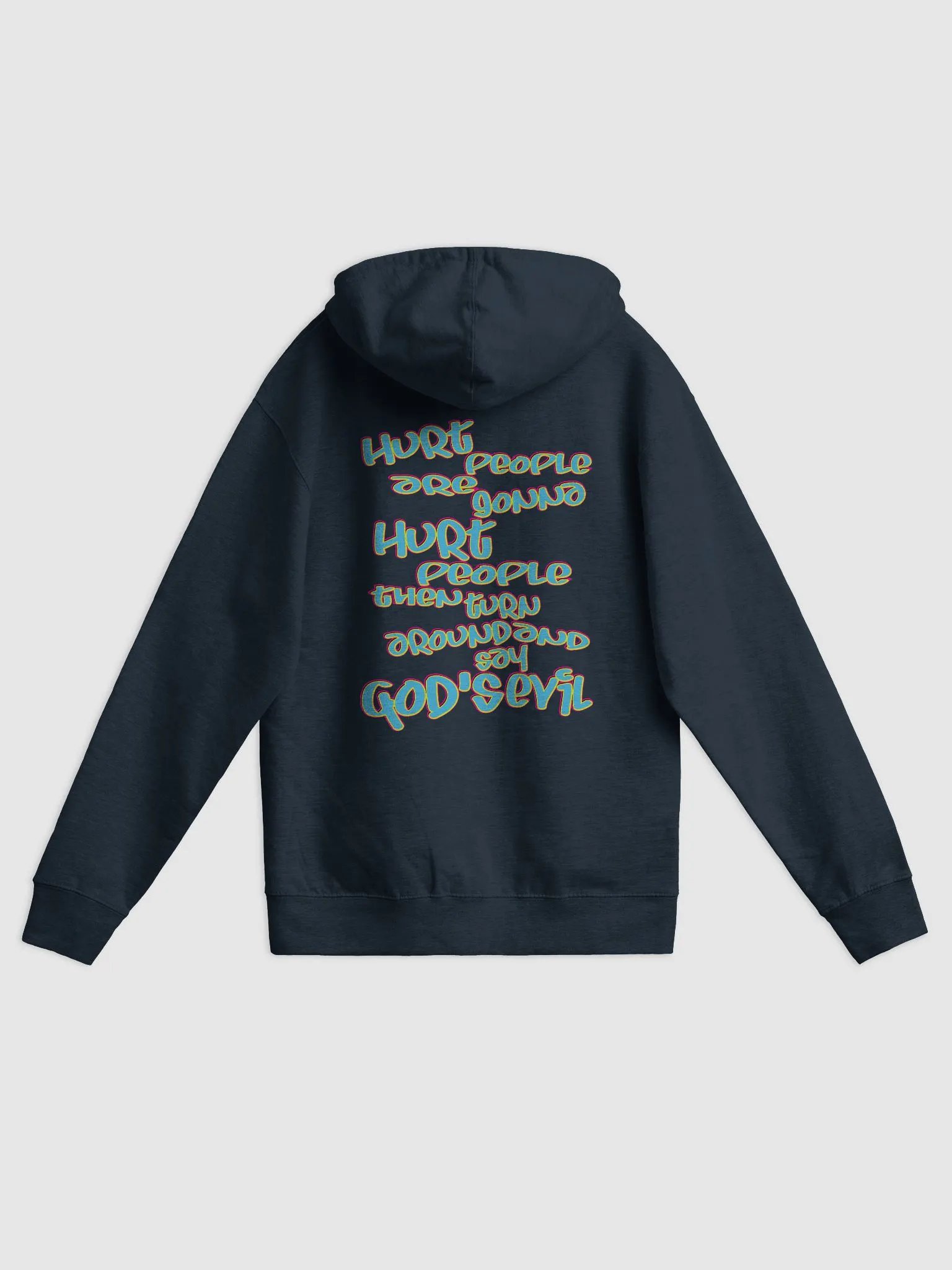 Hurt People - Blue Graffiti - Independent Trading Co. Fleece Zip Up Hoodie product image (1)