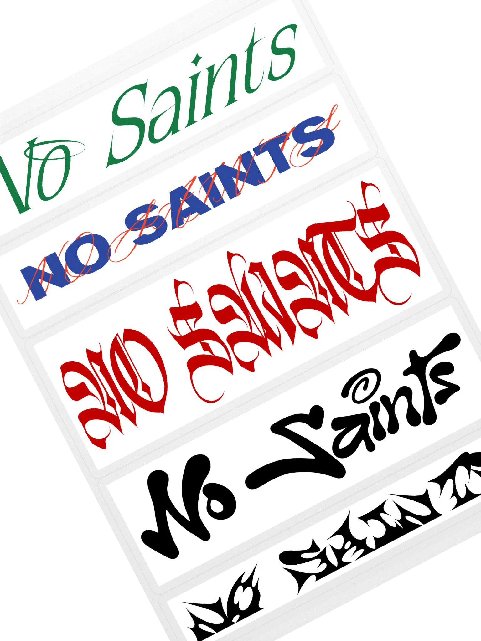 No Saints Type Sticker Pack product image (2)