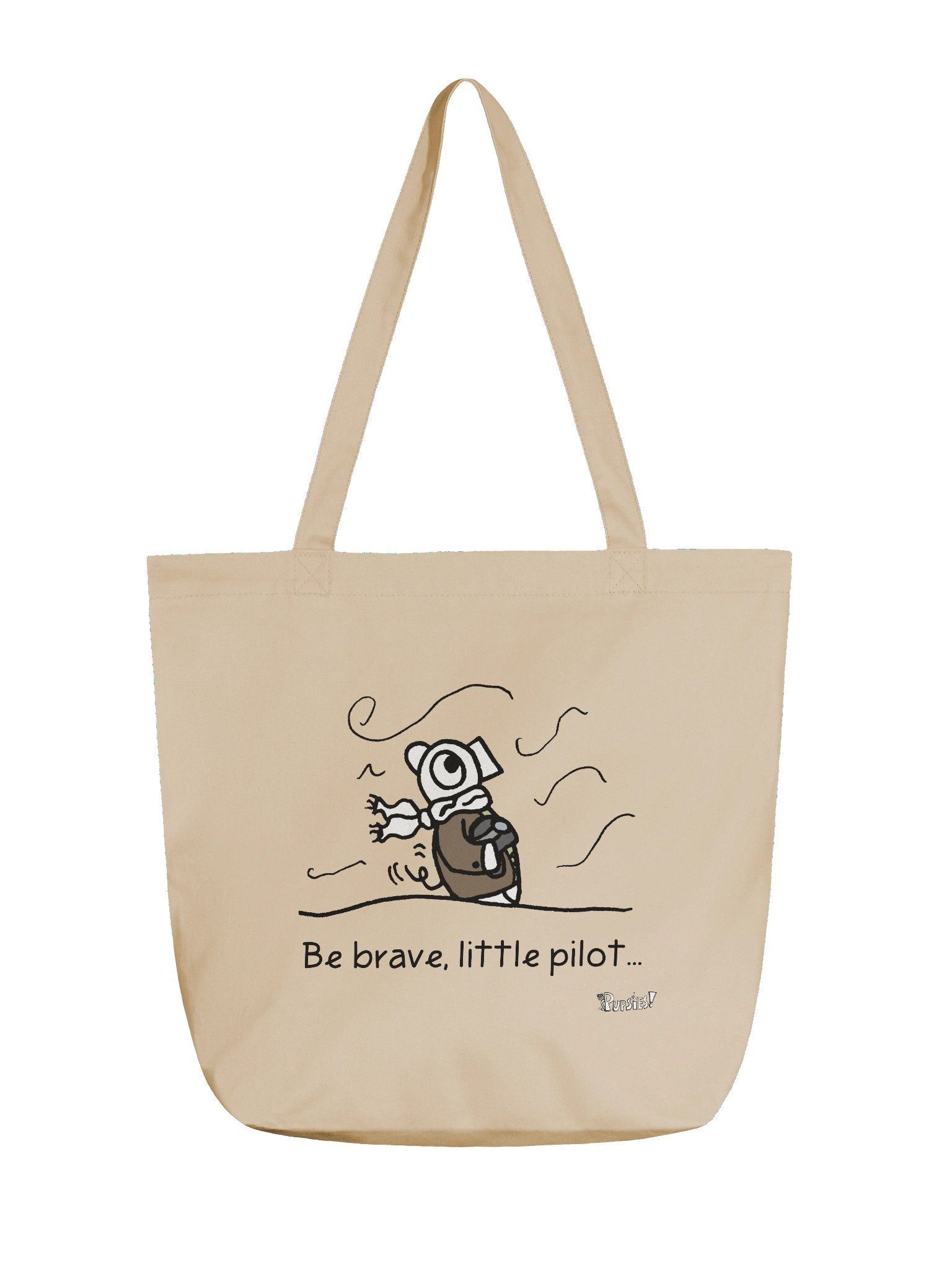 'Be brave, little pilot' Tote Bag - Pupsies! product image (1)