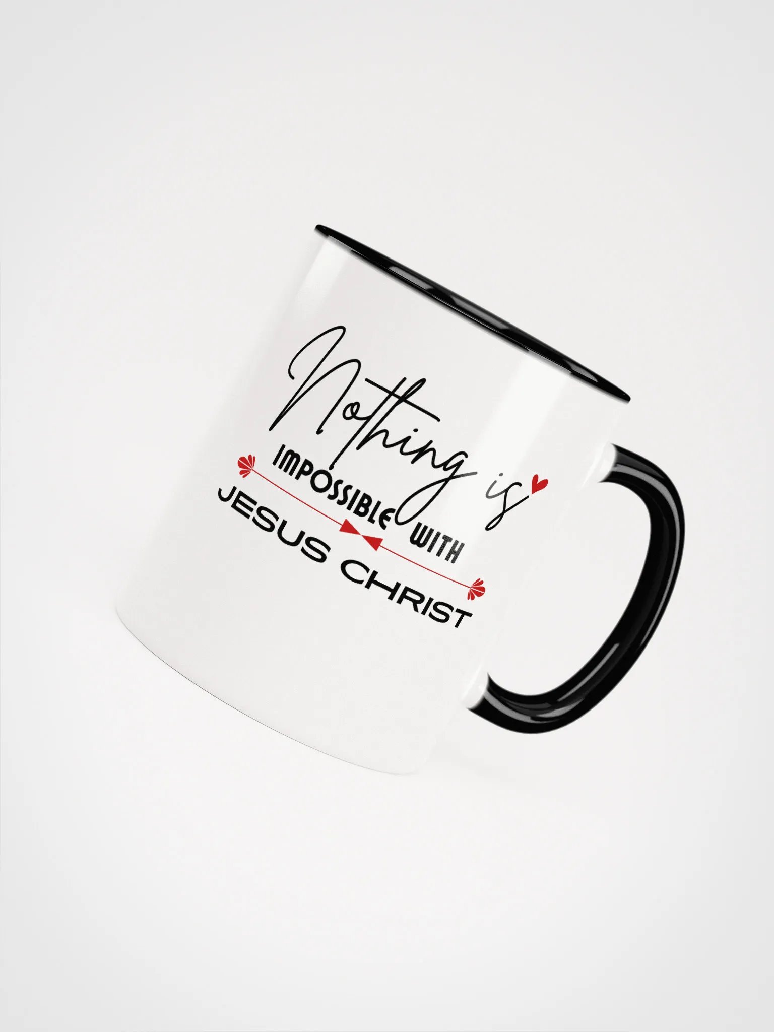 Nothing Is Impossible With Jesus Christ Ceramic Mug product image (2)