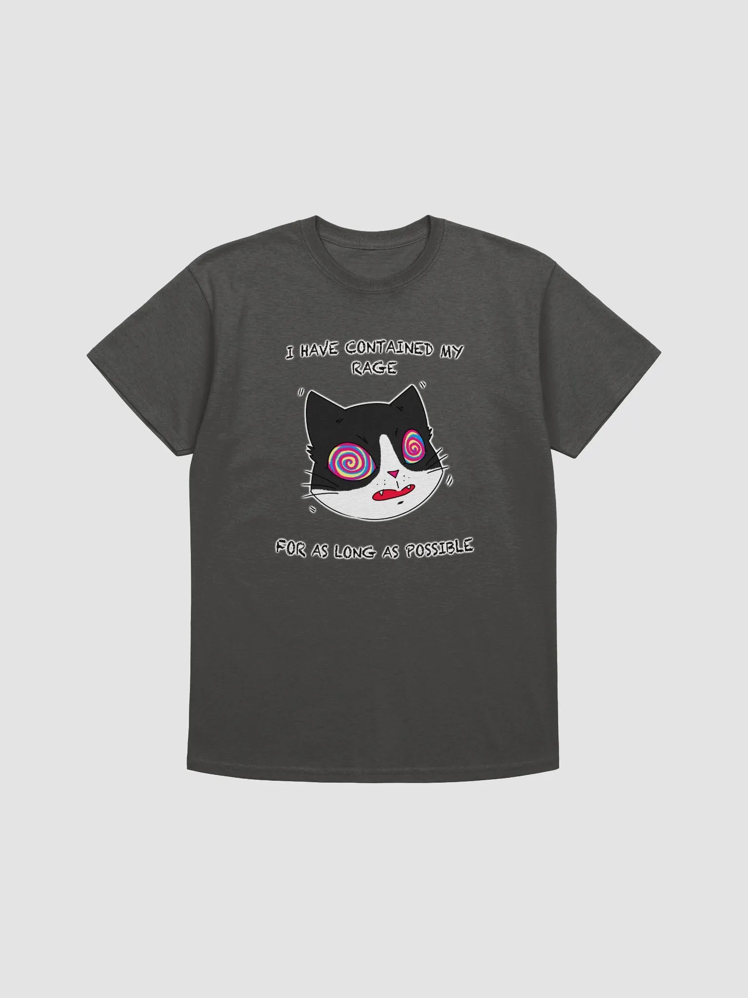 Rage Cat With Text Classic T-Shirt Multicolor product image (1)