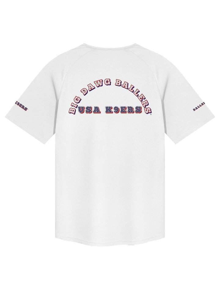 USA K9ERS Soccer White Poodle Unisex Sports Jersey product image (2)