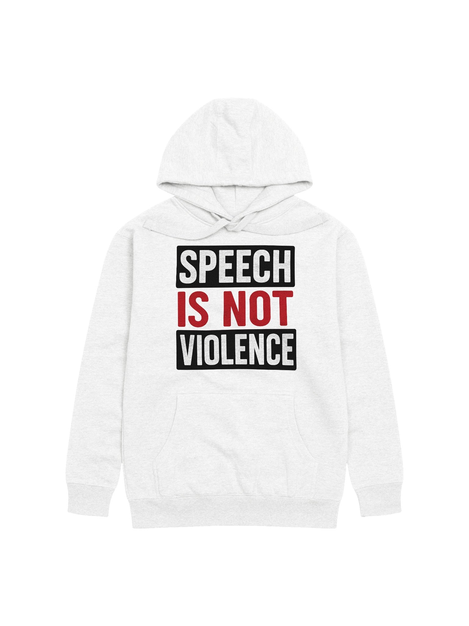 Speech is Not Violence Hoodie (Light) product image (1)