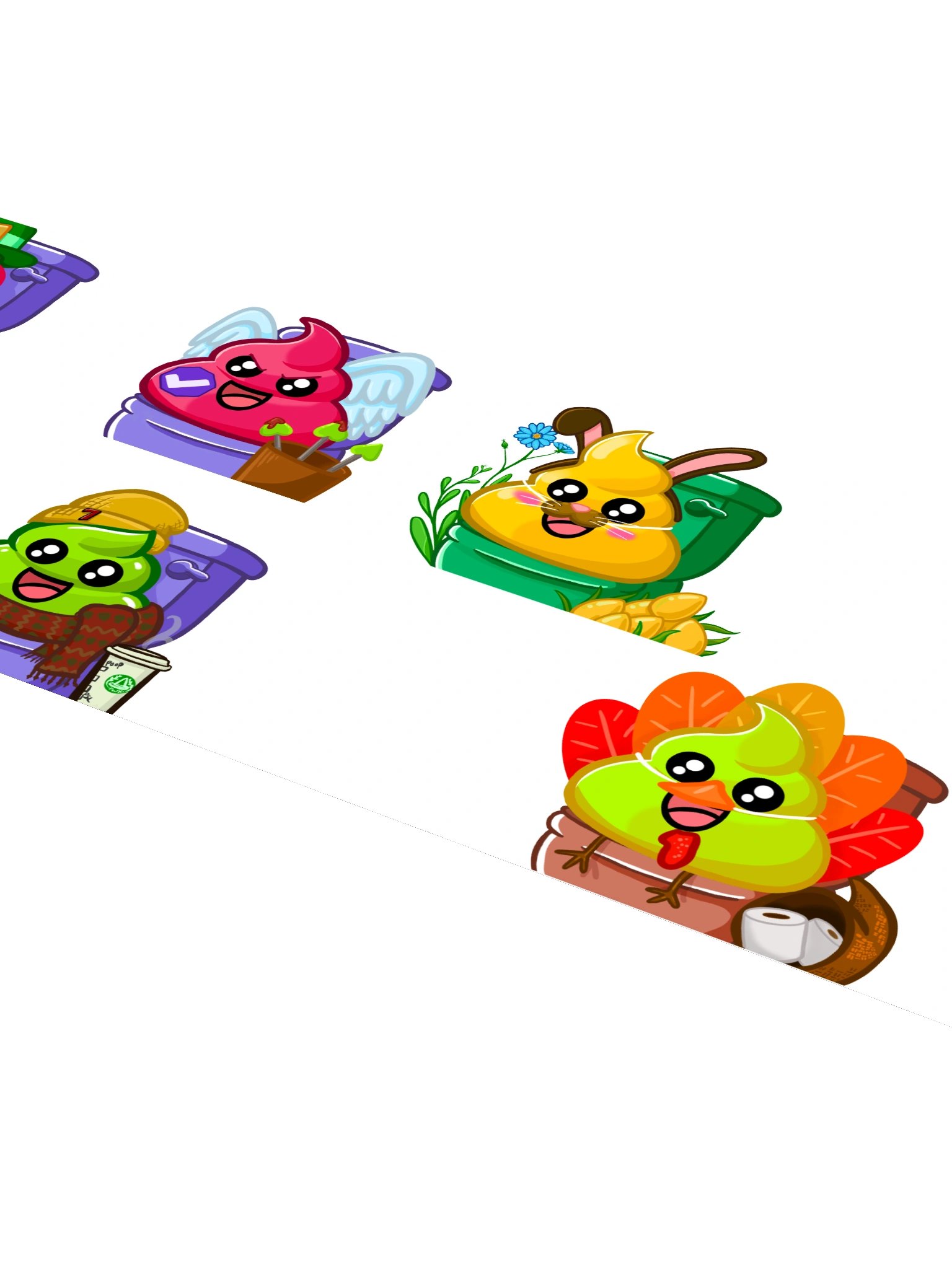 Poops Pooping Jumbo Sticker Sheet product image (4)