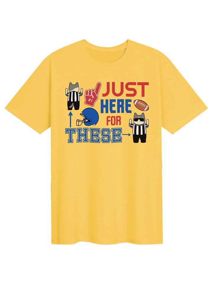 American Football Cat (JUST HERE FOR THESE - touchdown signals) - Unisex Adult Super Soft Lightweight T-shirt product image (7)