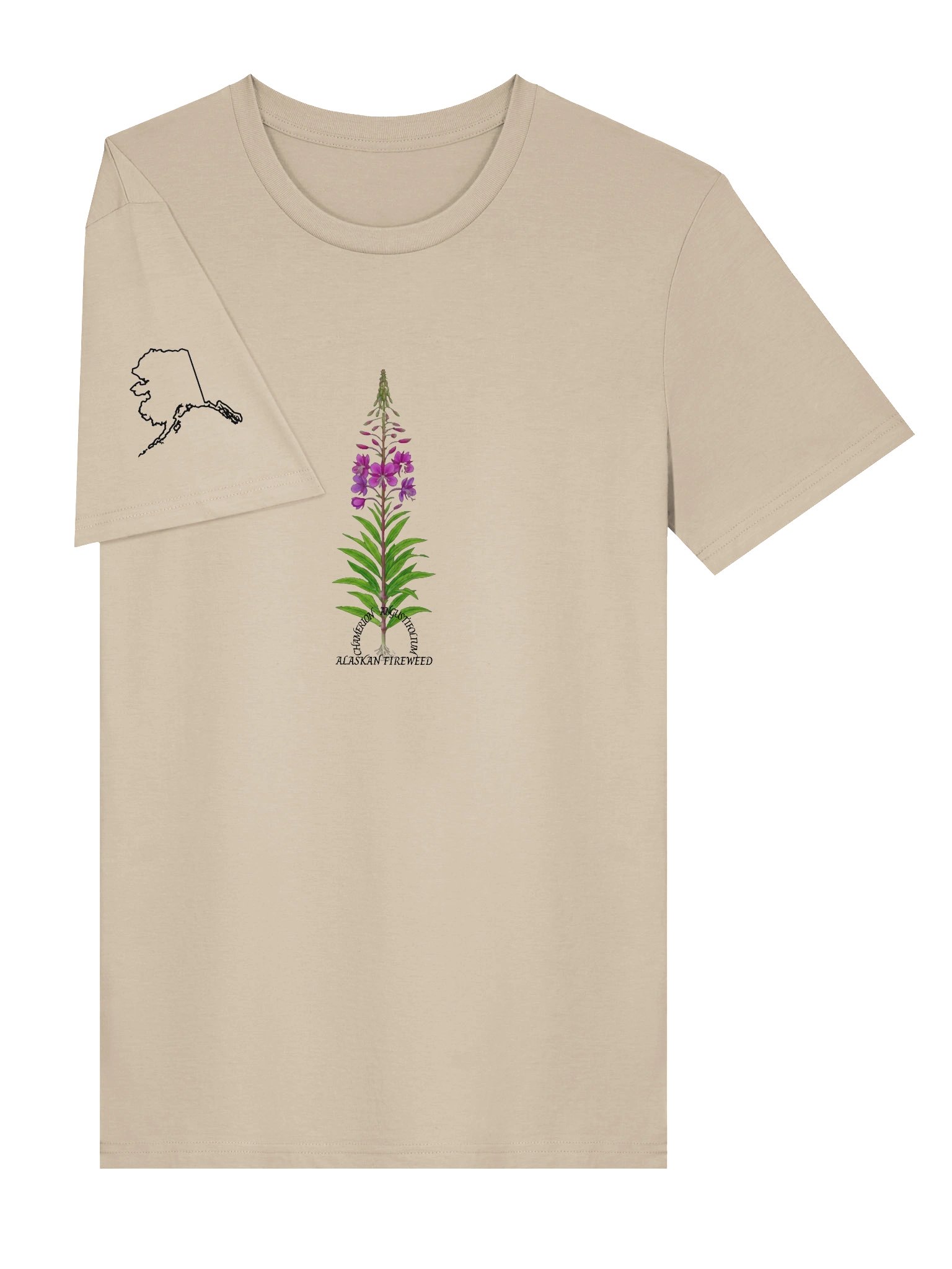 DELUXE "ALASKAN FIREWEED" ORGANIC COTTON TEE product image (3)