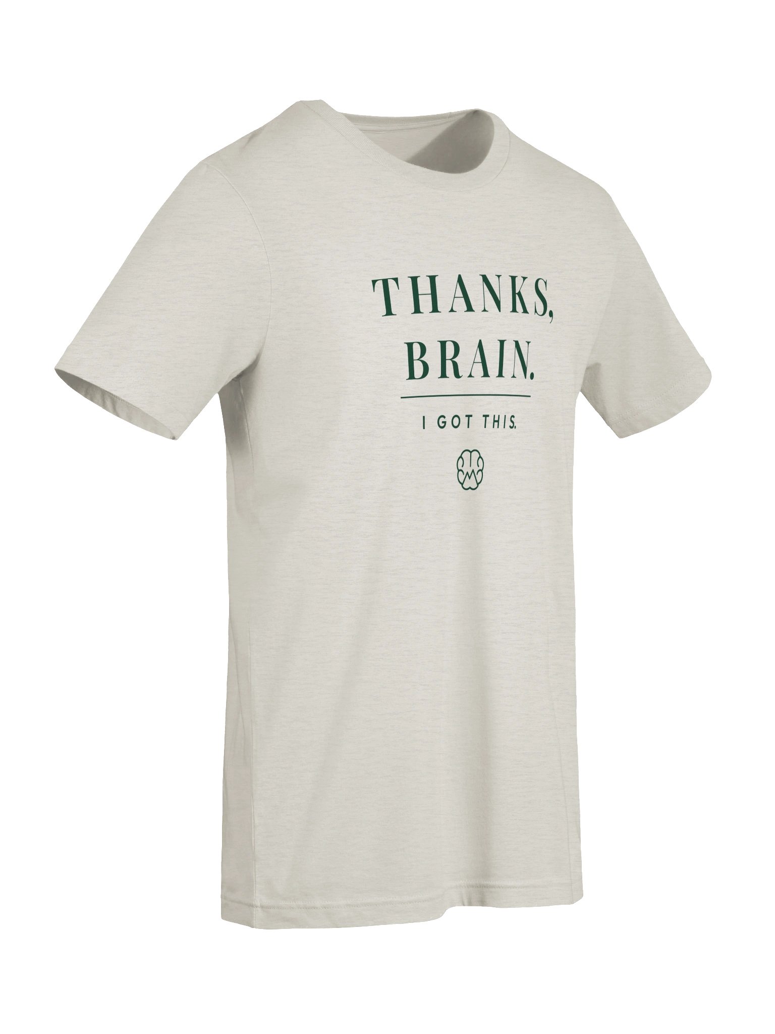 Mindset Evolution — Thanks, Brain Tee (Heather Dust) product image (7)
