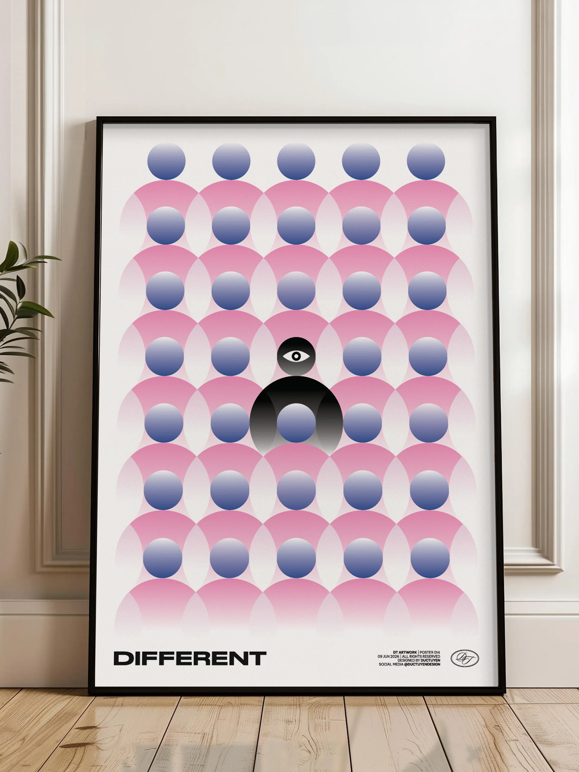 "DIFFERENT" Framed Poster product image (27)