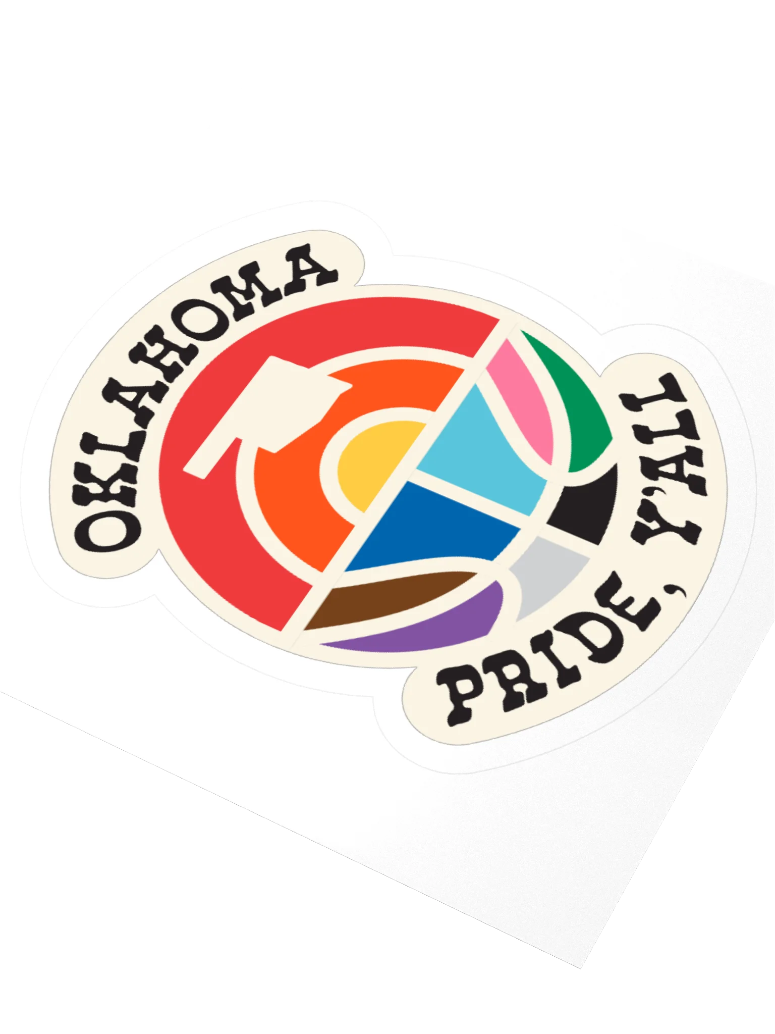 Oklahoma Love and Basketball Pride Sticker product image (3)