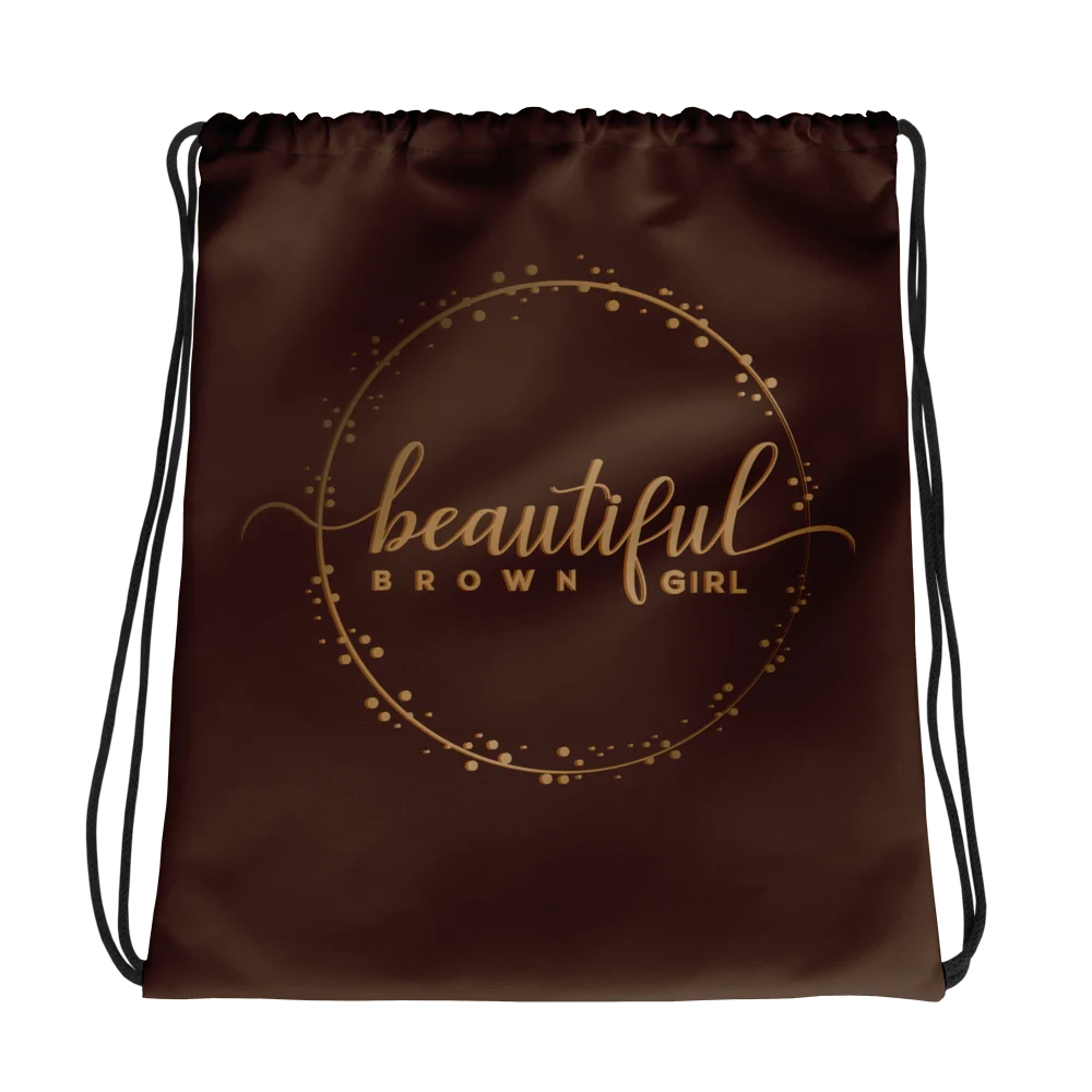 Beautiful Brown Girl Signature Drawstring Bag product image (2)