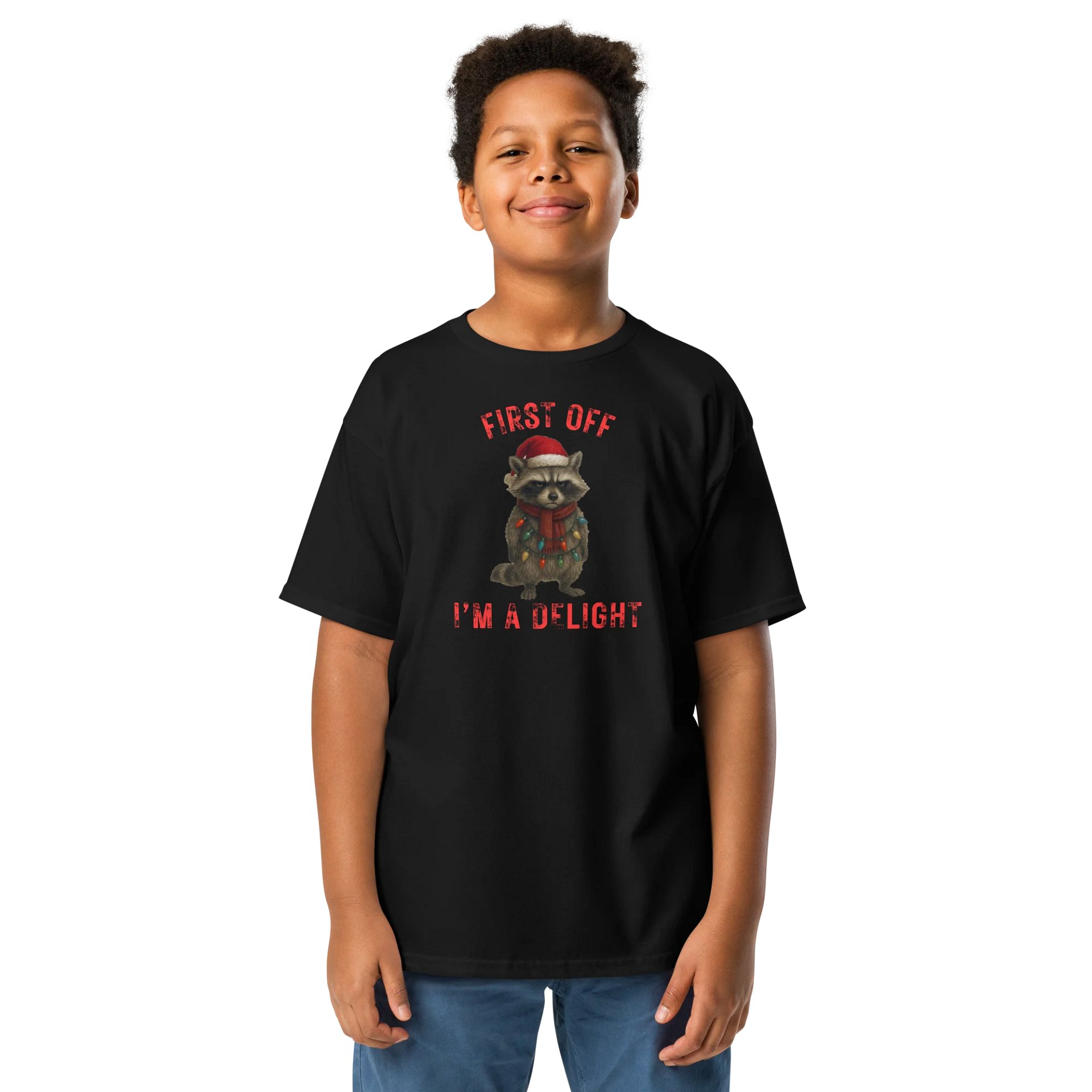 I'm A Delight Raccoon Youth Tee product image (1)