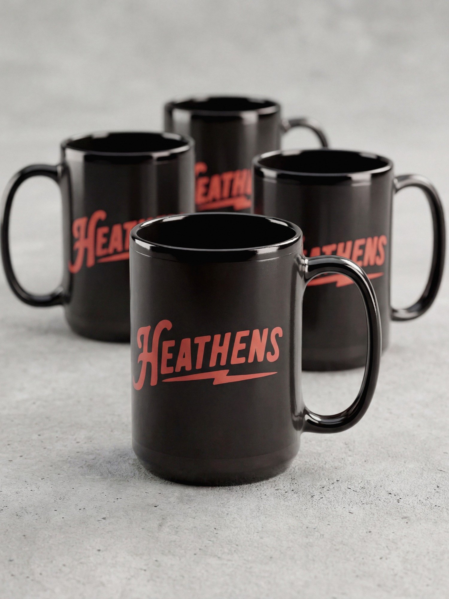 Heathens Scarlet Logo Black Glossy Mug product image (3)