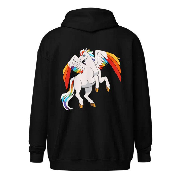 Rainbow Pegasus Unisex Zip Hoodie product image (2)
