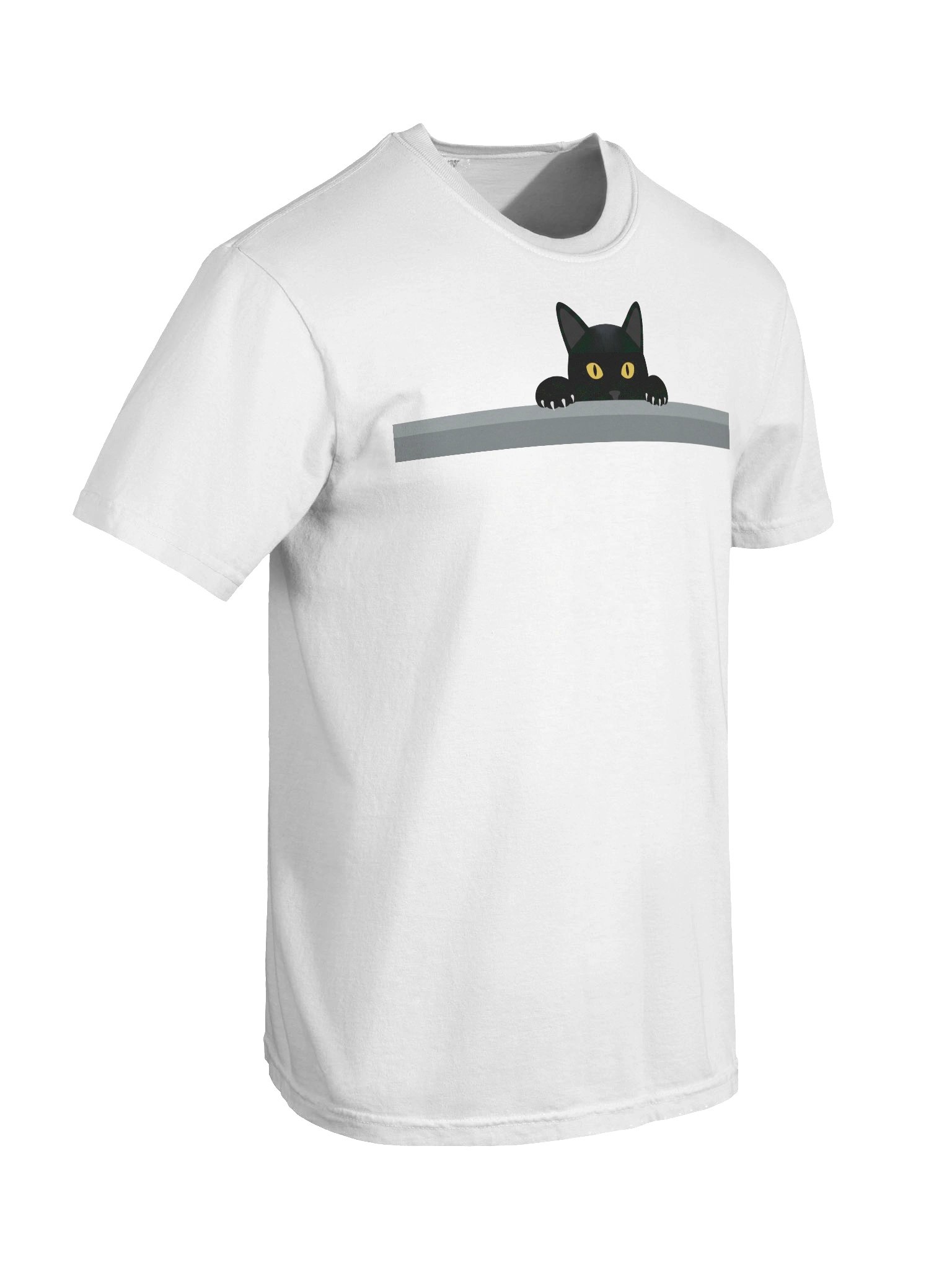 Black Cat Over Wall T-shirt product image (5)
