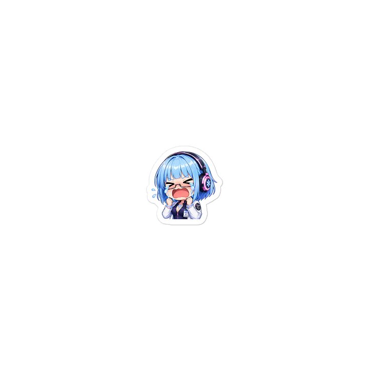 Lady Frost Crying Emote - Die Cut Sticker product image (2)
