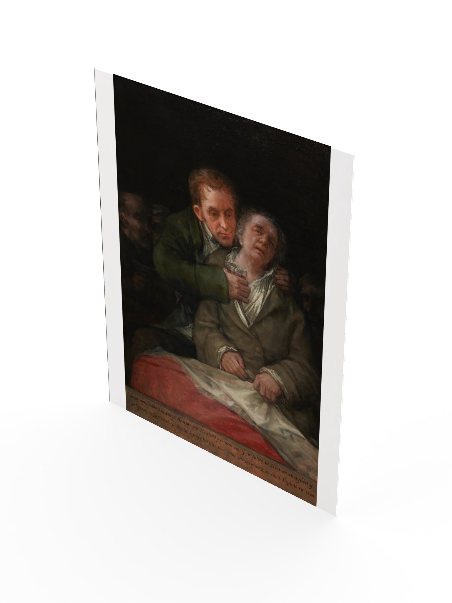 Goya, Self-Portrait with Dr. Arrieta (1820) Fine Art Print product image (31)