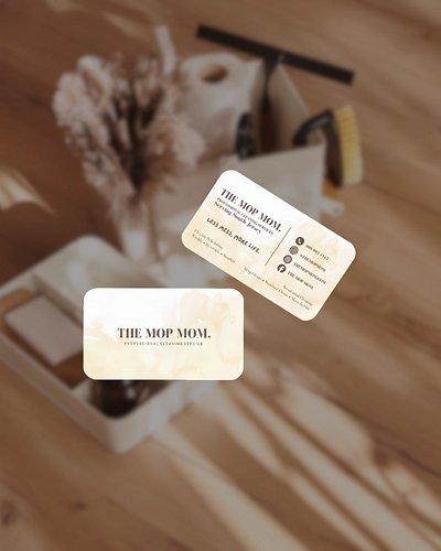 Business card order for The Mop Mom 🤎

This South Jersey based professional cleaning service is fully insured, and ready to c...