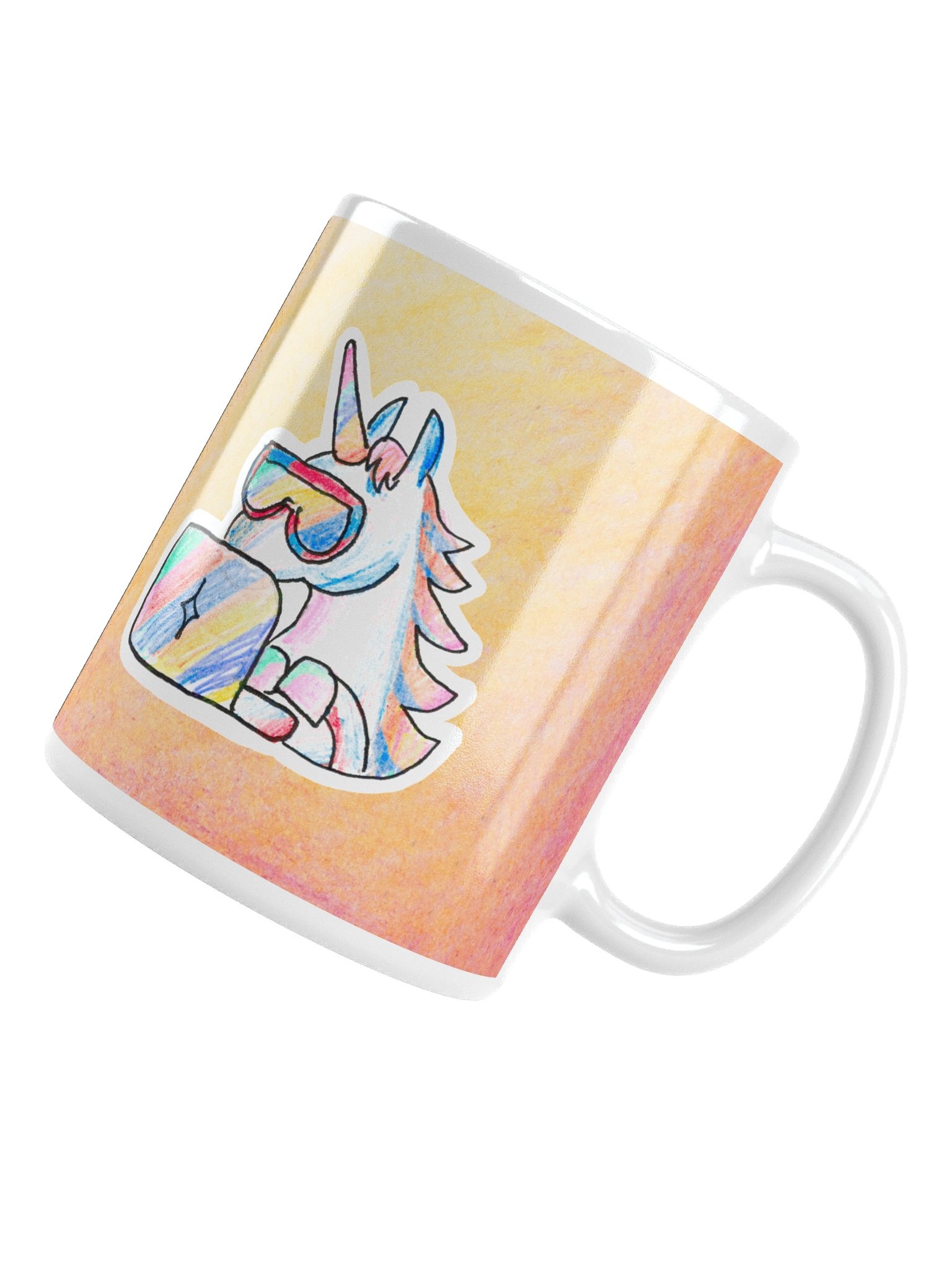 Coding Unicorn Mug (Peach) product image (5)