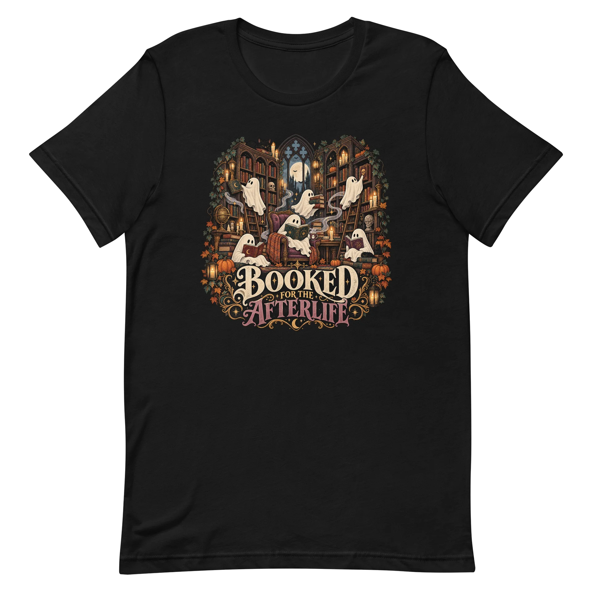 Booked for the Afterlife Haunted Library Tee product image (2)