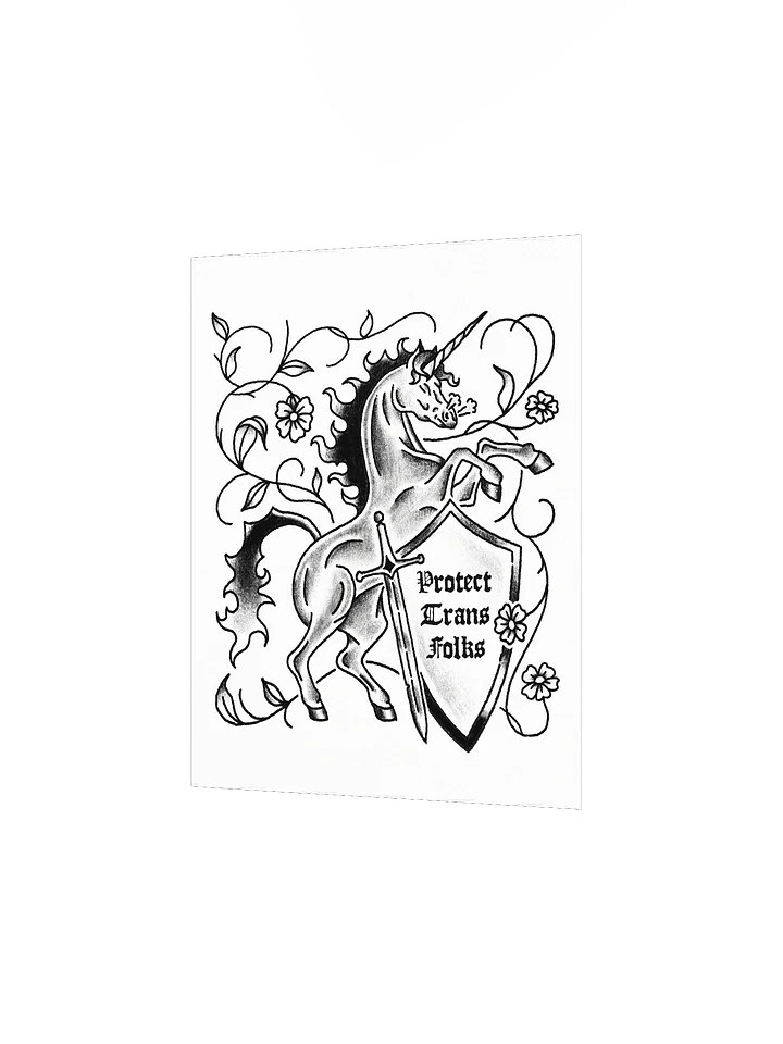 Protect Trans Folks Art Print product image (2)