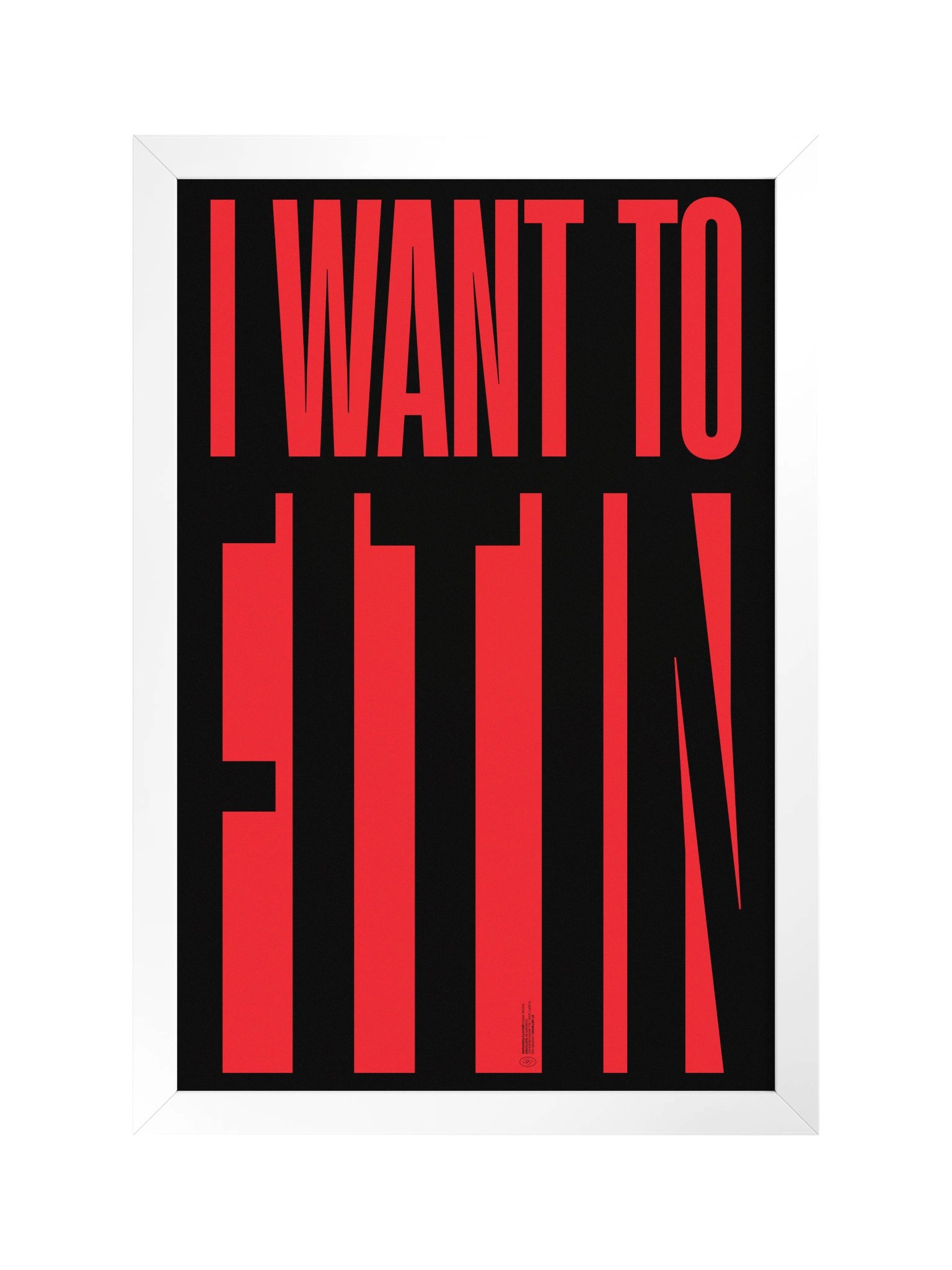 "FIT IN" Framed Poster product image (3)