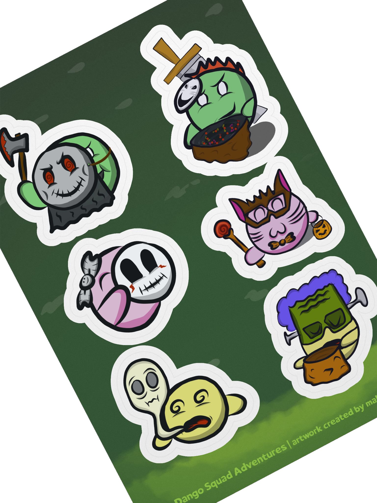 Dango Halloween Set - Kiss Cut Sticker Sheet product image (2)