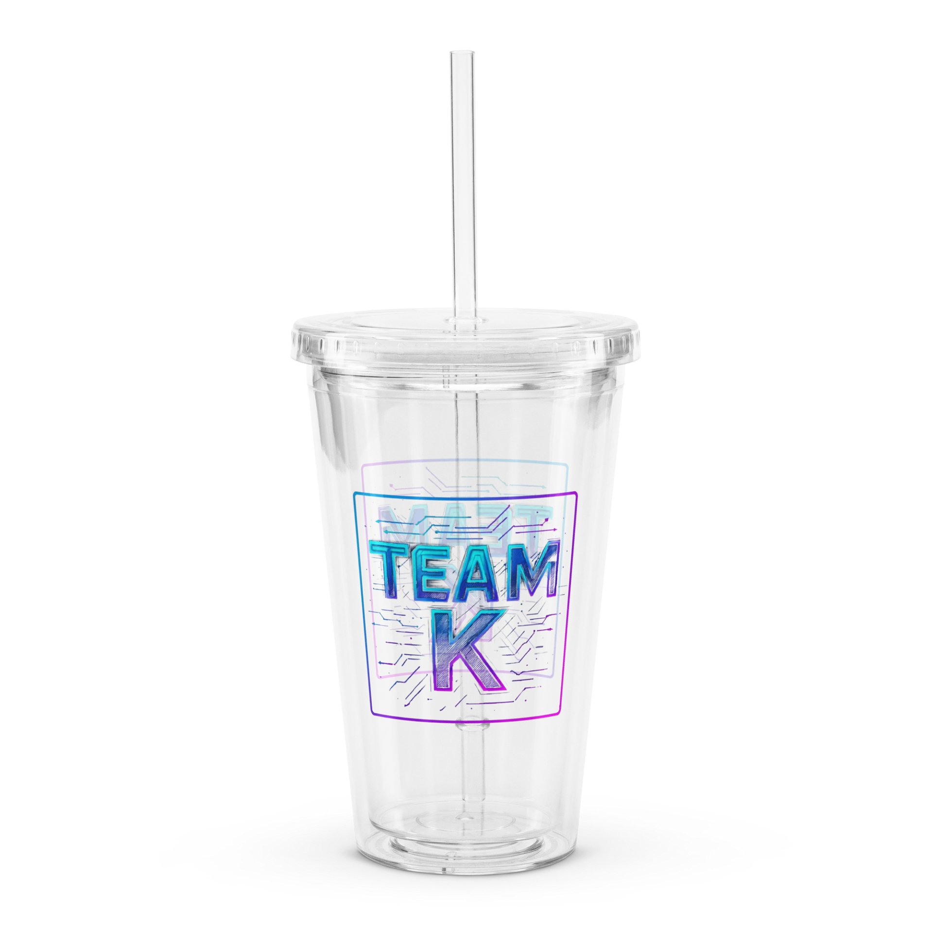 Team K V-11 Clear Plastic Tumbler product image (1)