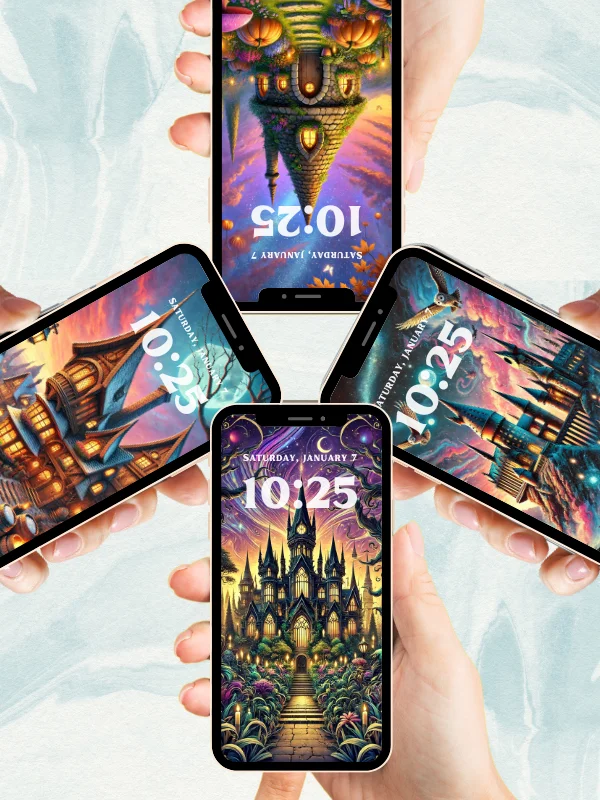 Magical Fantasy Illustration Phone Wallpaper Bundle 4K Quality Bundle for Android and IOS product image (4)