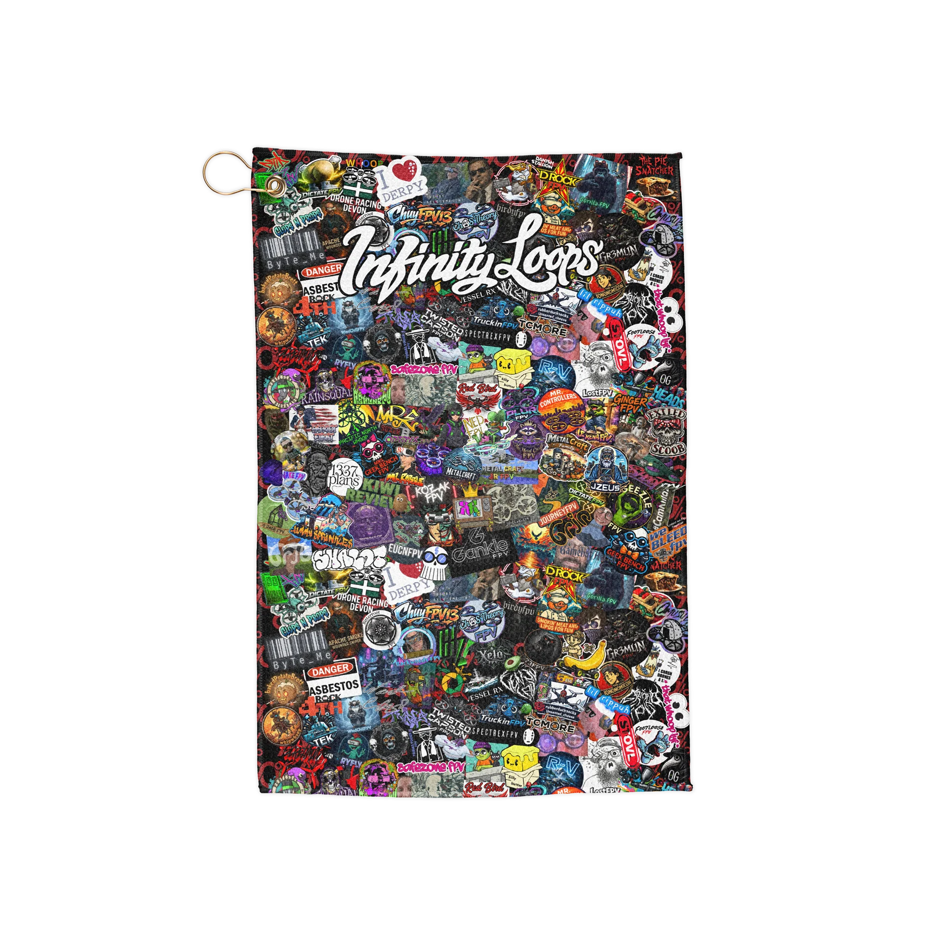 90%er Sticker Bomb Mini Towel product image (1)