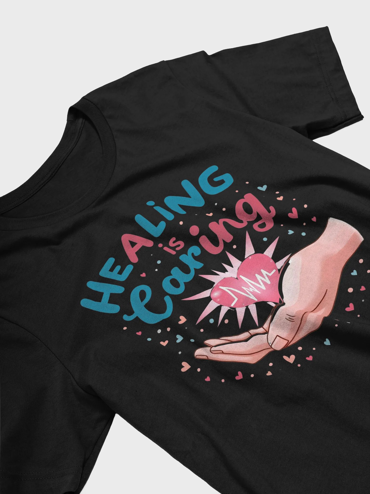 Healing is Caring Heartbeat T-Shirt product image (21)