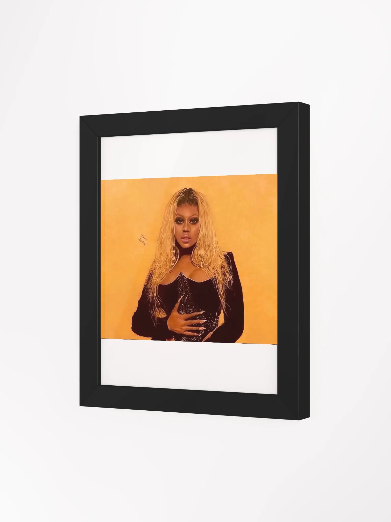 Nicki Minaj Colored Pencil Drawing Framed Print product image (10)