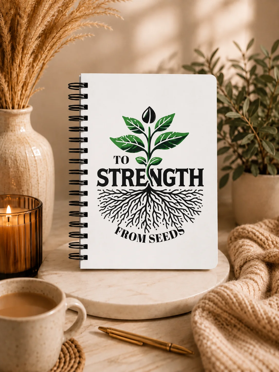 From Seeds to Strength |Spiral Journal Notebook product image (1)