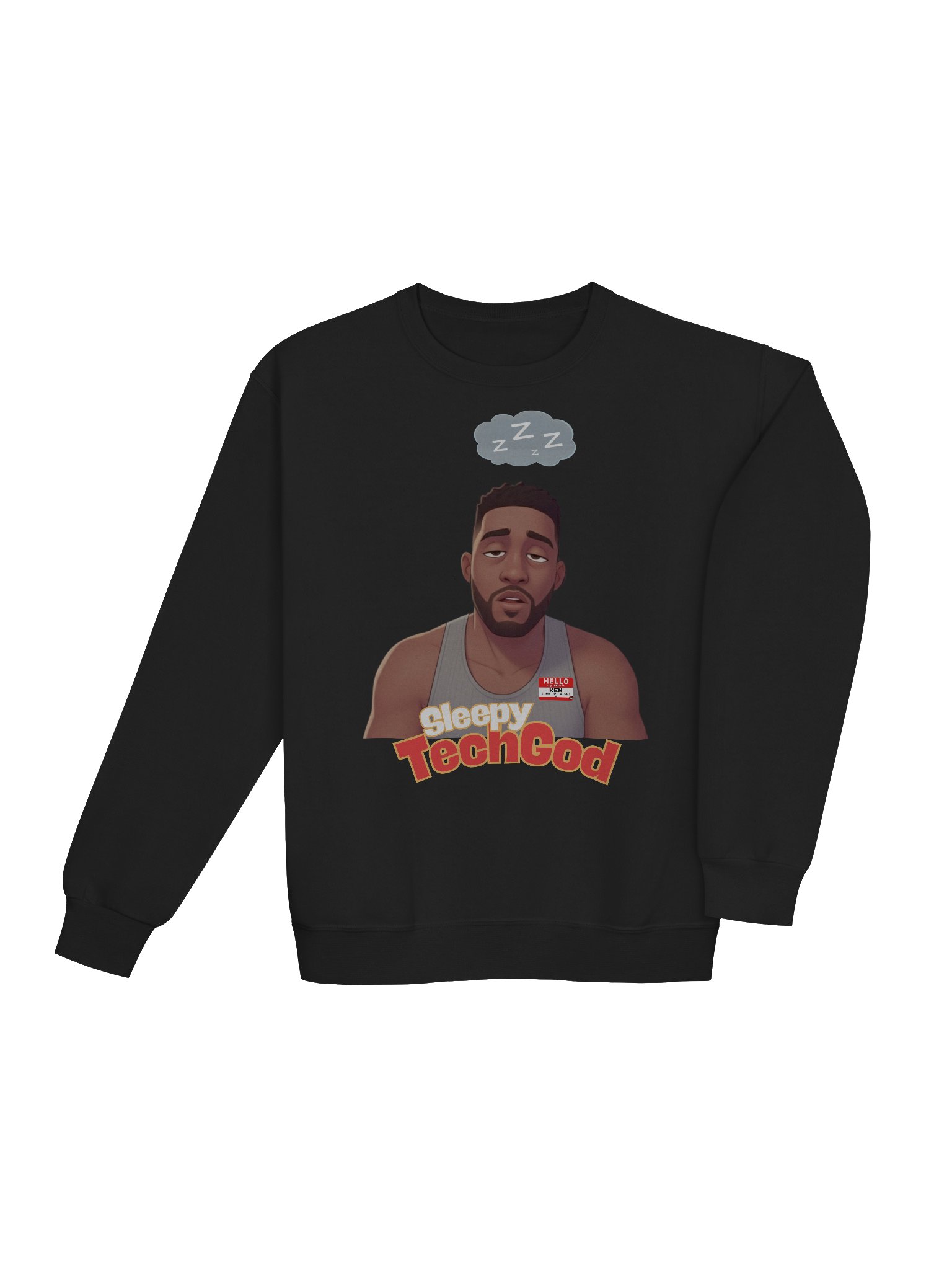 The Sleepy Tech God Sweatshirt | Official Downtime Gear product image (4)