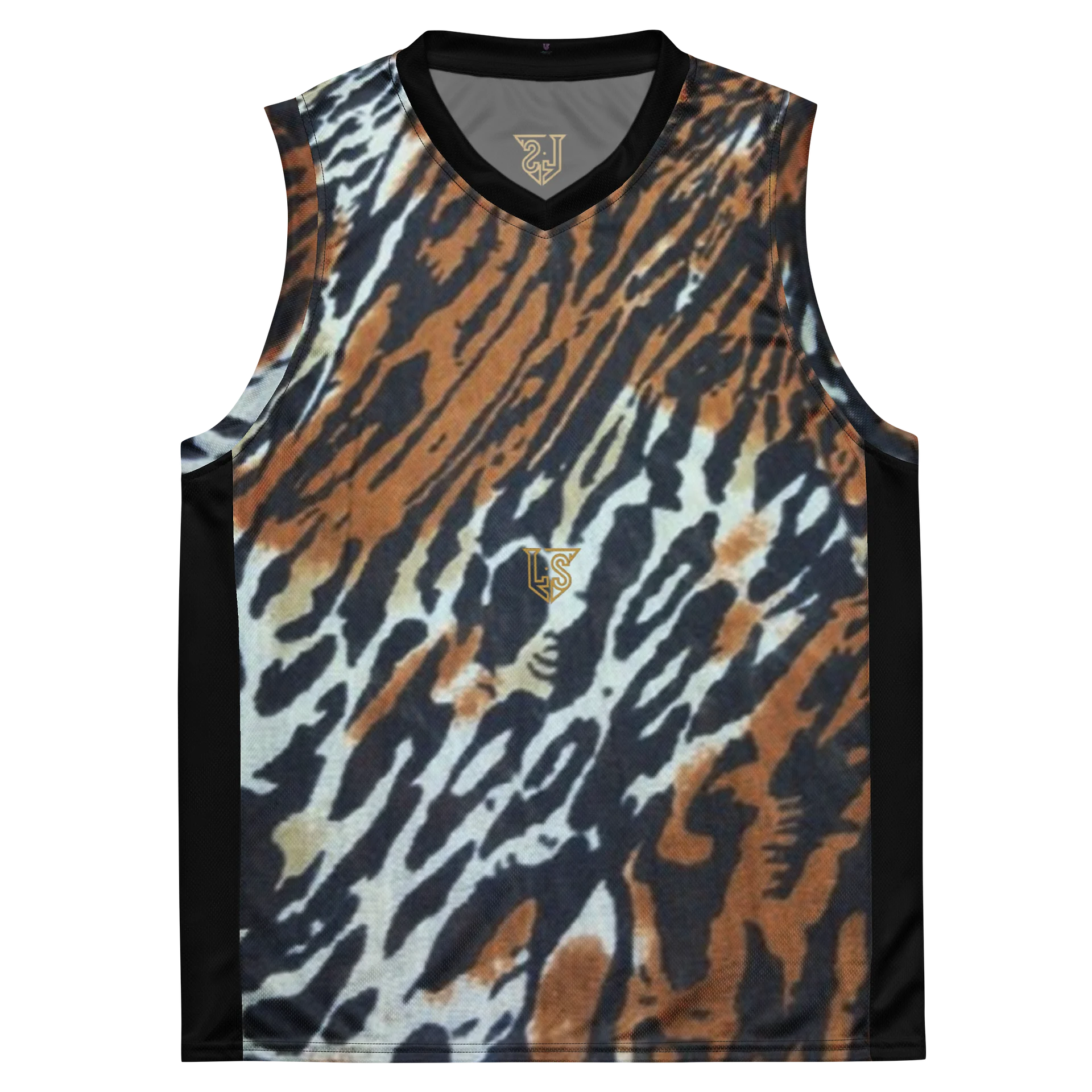 Animal Print and Black Sleeveless Pattern Design product image (2)