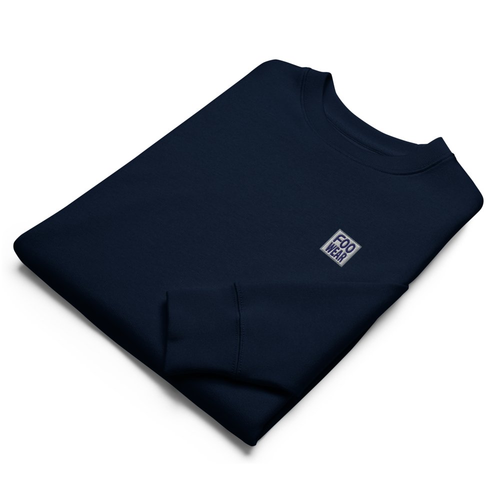 Embroidered Logo Sweatshirt in French Navy with Backprint product image (9)